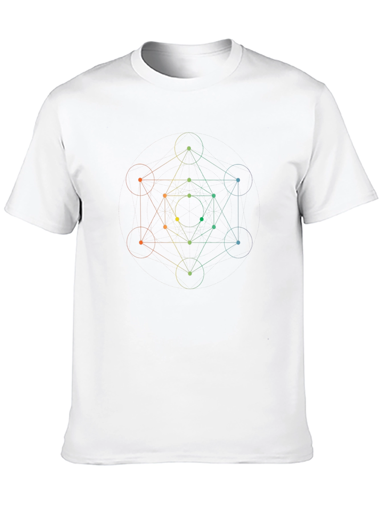 Geometric Design Black T-Shirt