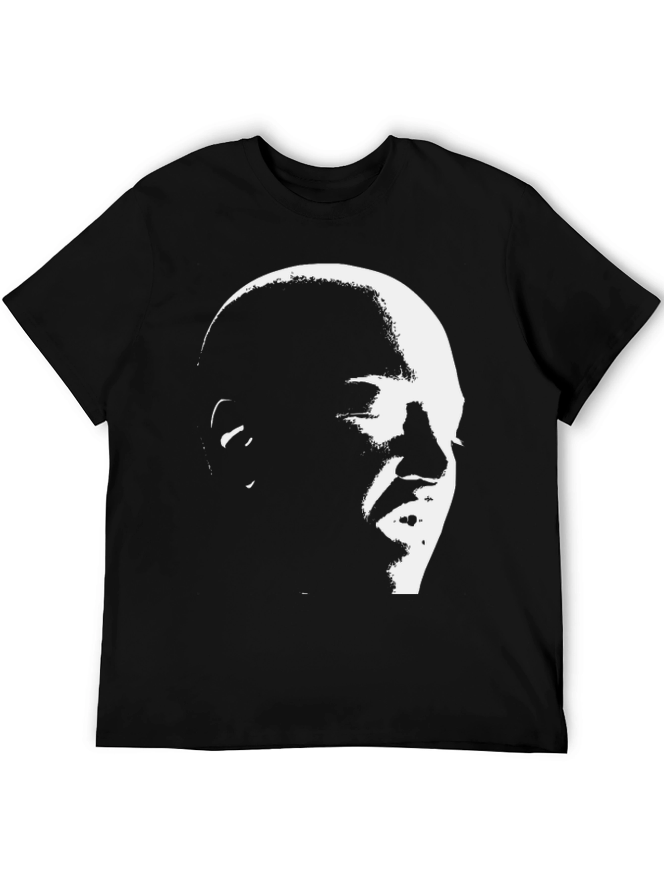 Bold Portrait Graphic Tee - Black
