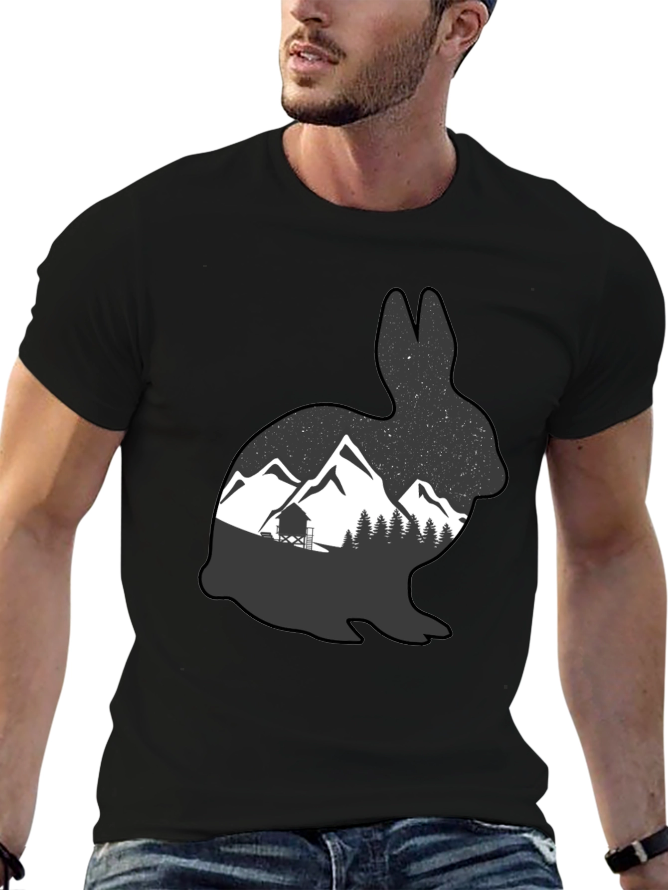 Mountain Hare Graphic Tee - Nature Lovers T-Shirt