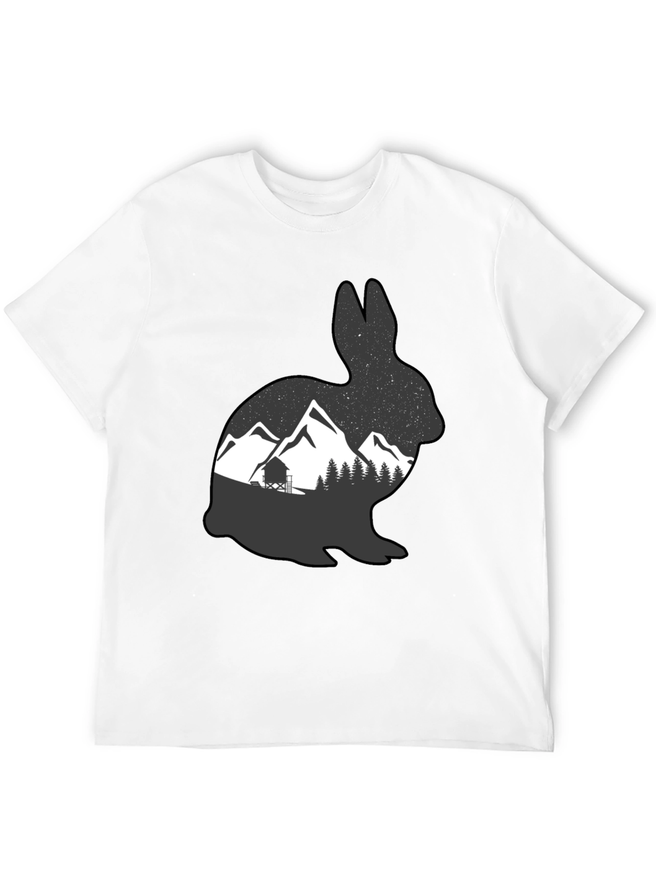 Mountain Hare Graphic Tee - Nature Lovers T-Shirt