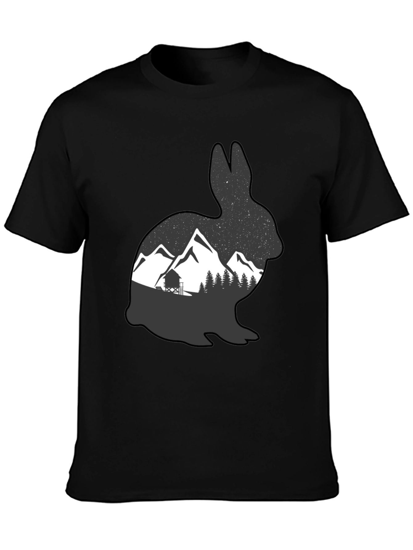 Mountain Hare Graphic Tee - Nature Lovers T-Shirt