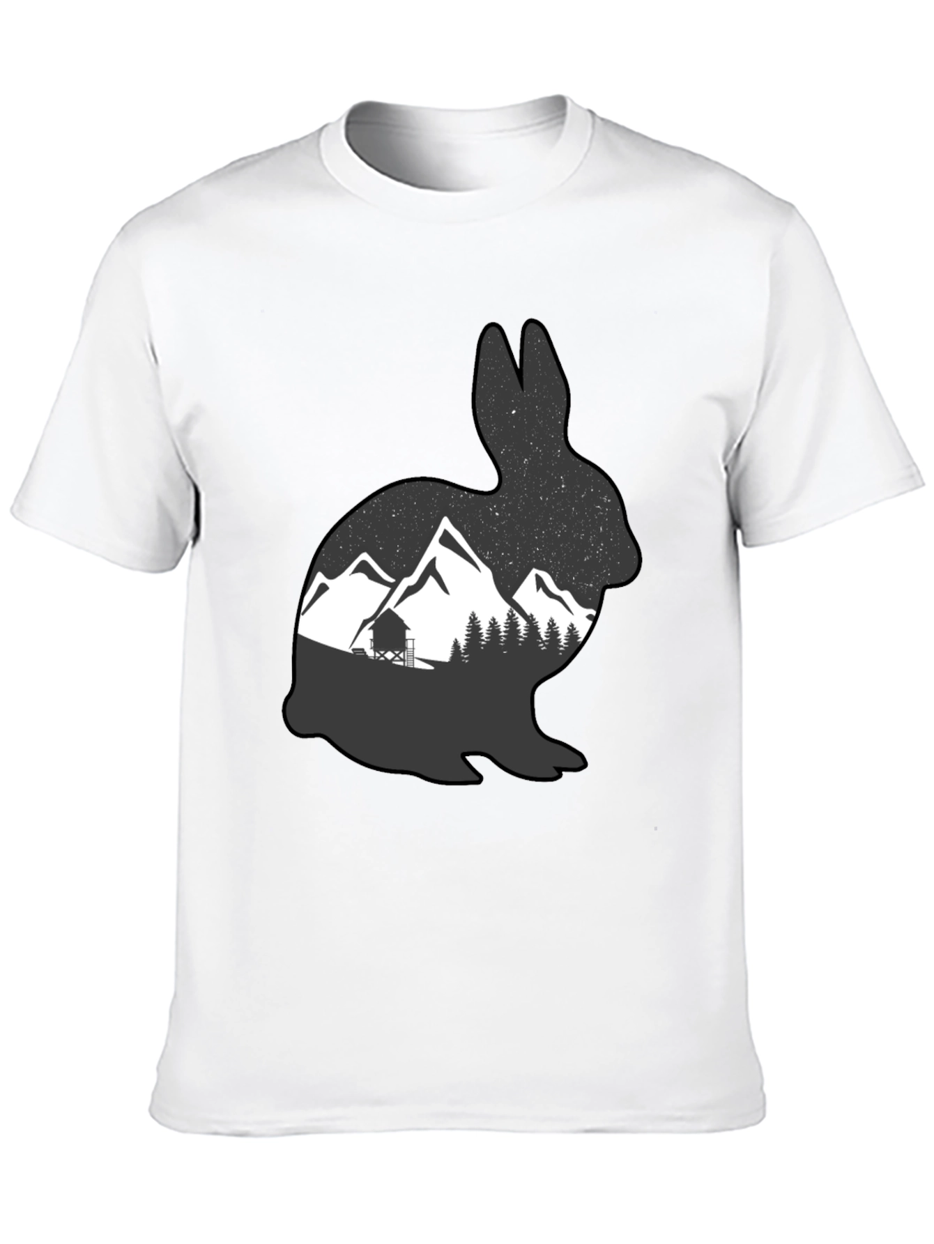 Mountain Hare Graphic Tee - Nature Lovers T-Shirt
