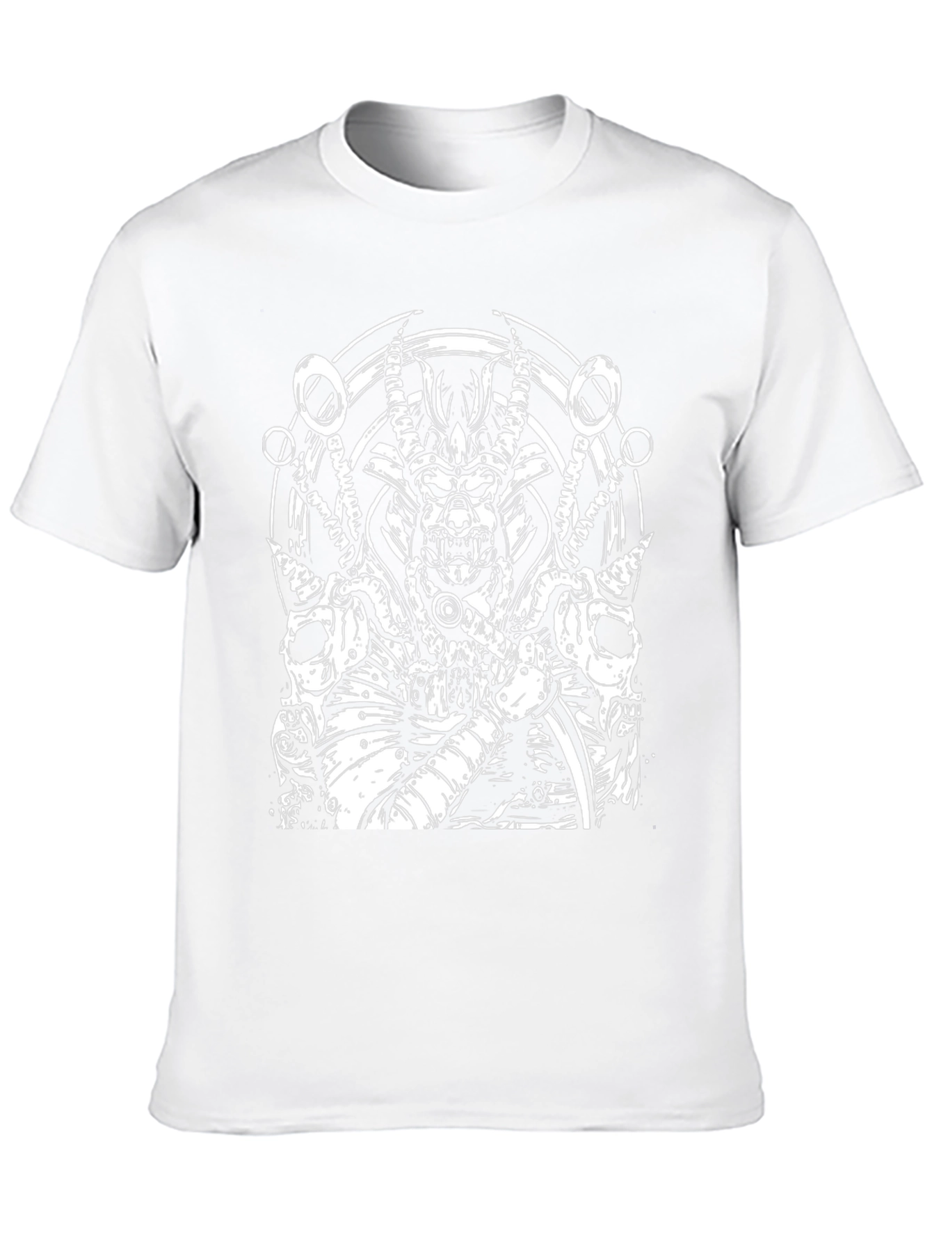 Samurai Warrior Graphic Tee - Black Cotton T-Shirt