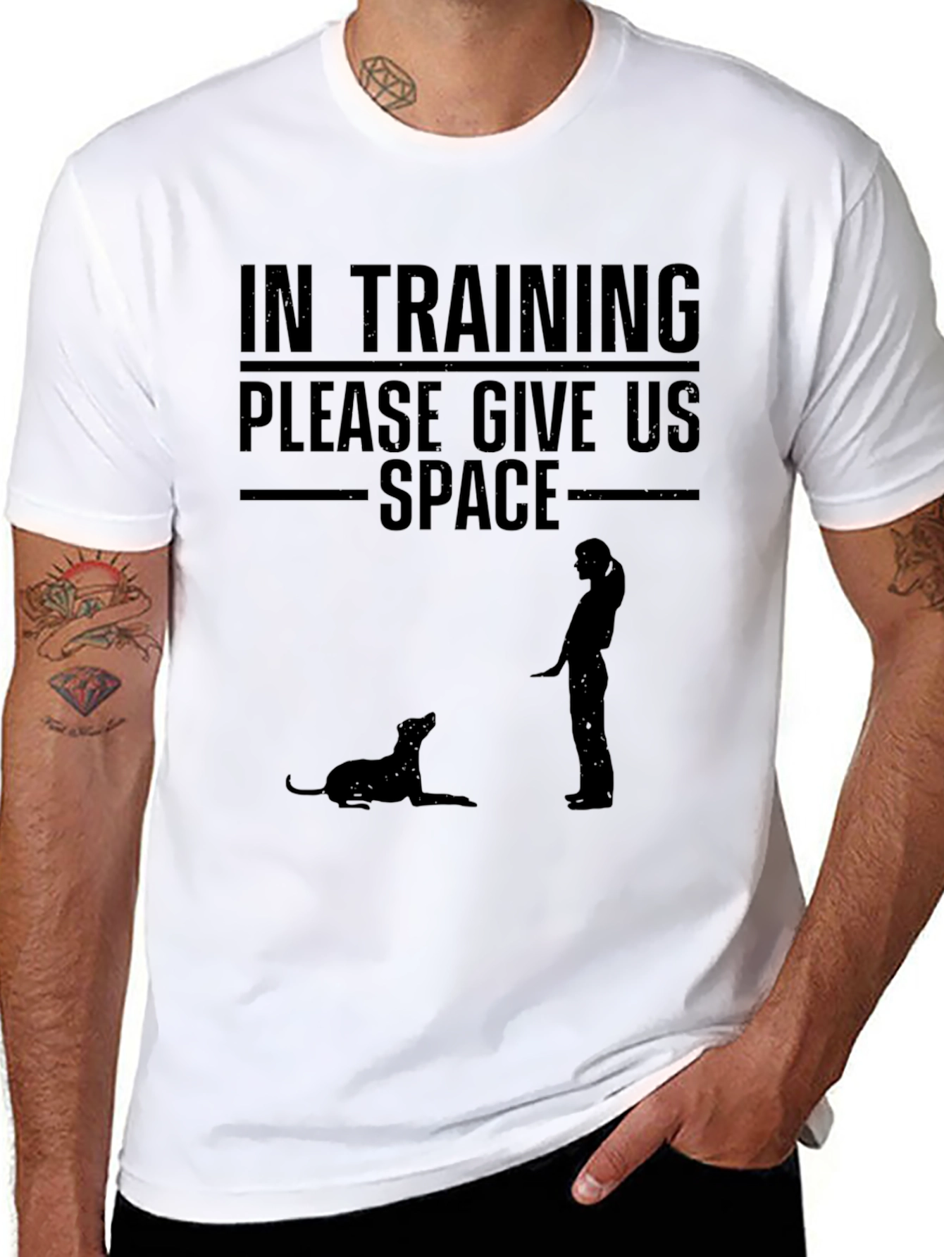 In Training Please Give Us Space Graphic Tee