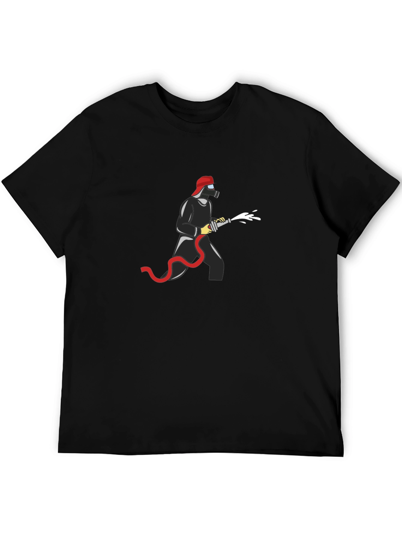 Firefighter Graphic T-Shirt - Bold Black Tee