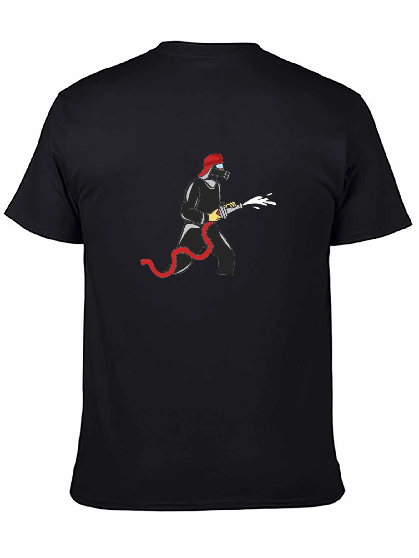 Firefighter Graphic T-Shirt - Bold Black Tee