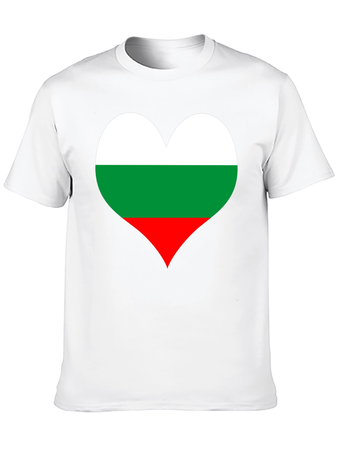 Bulgaria Flag Heart T-Shirt - Show Your Love!