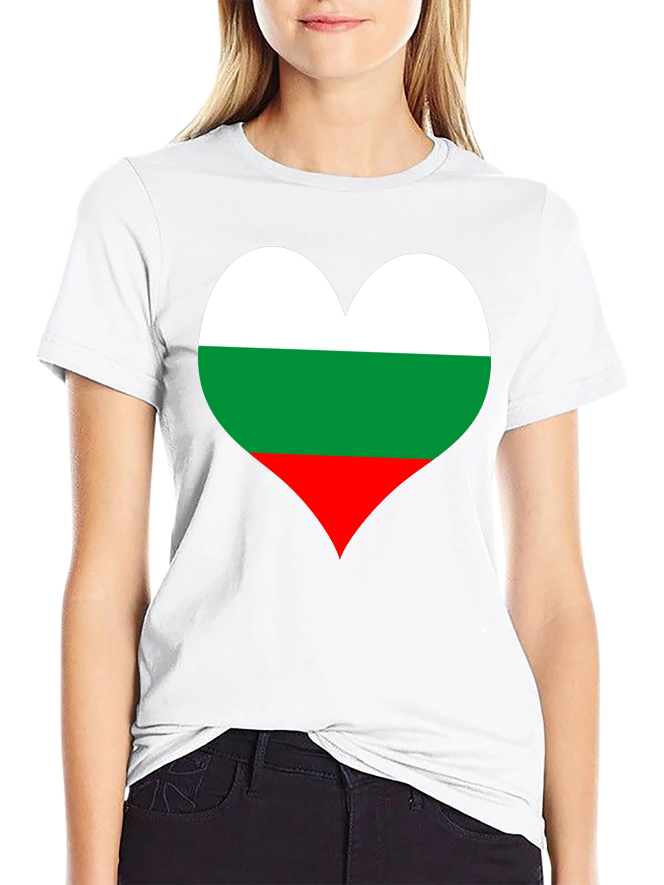 Bulgaria Flag Heart T-Shirt - Show Your Love!