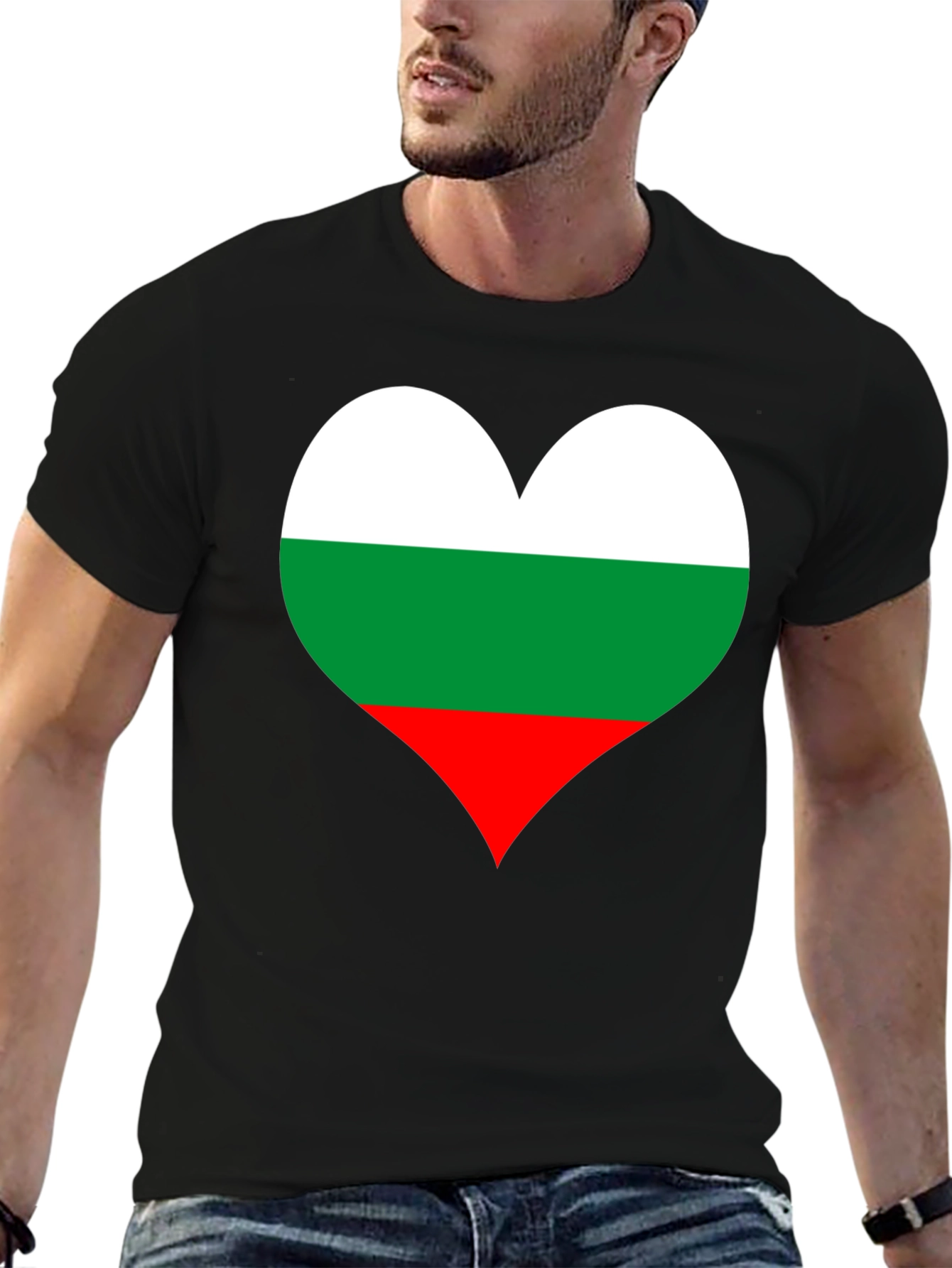Bulgaria Flag Heart T-Shirt - Show Your Love!