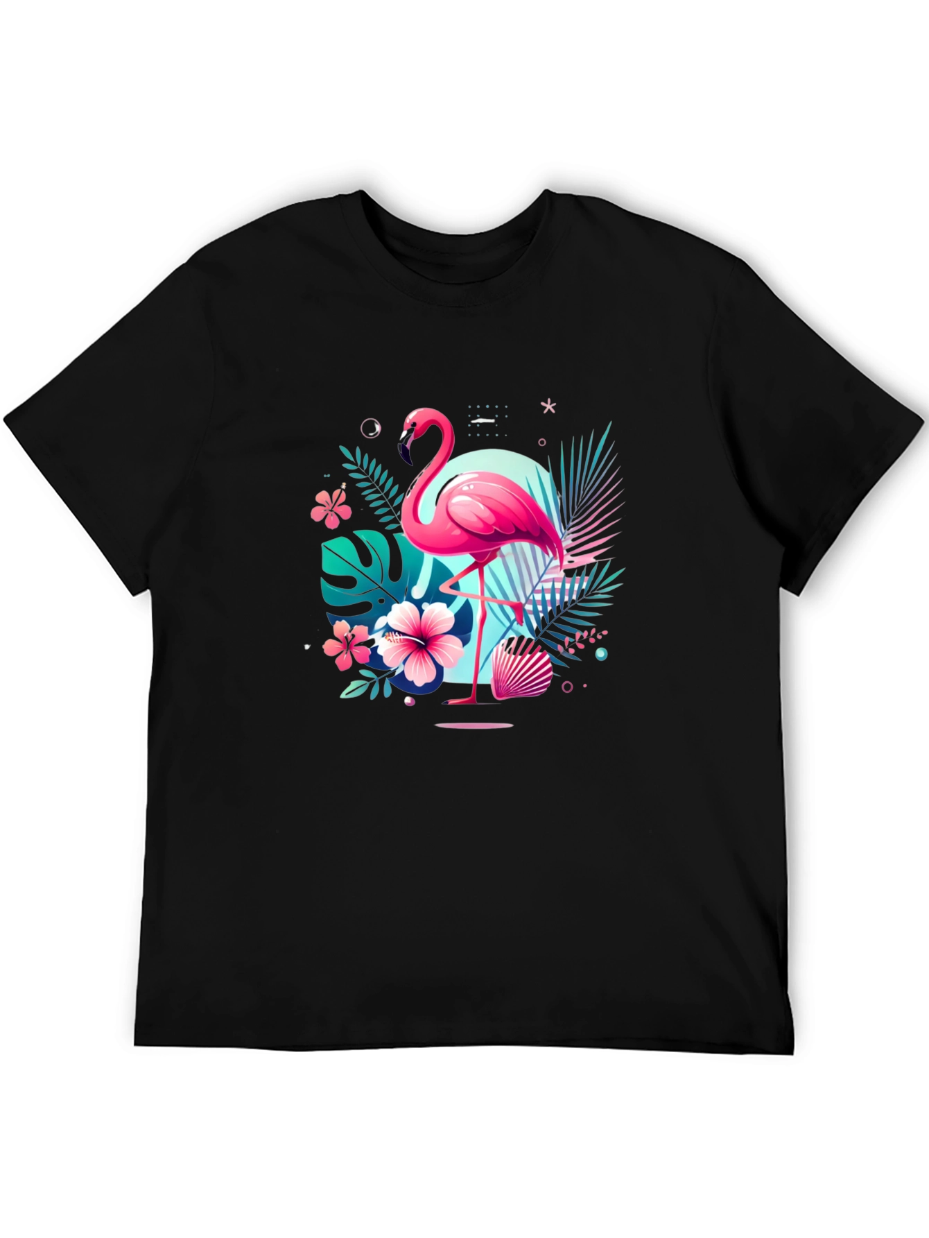 Tropical Flamingo T-Shirt - Island Vibes