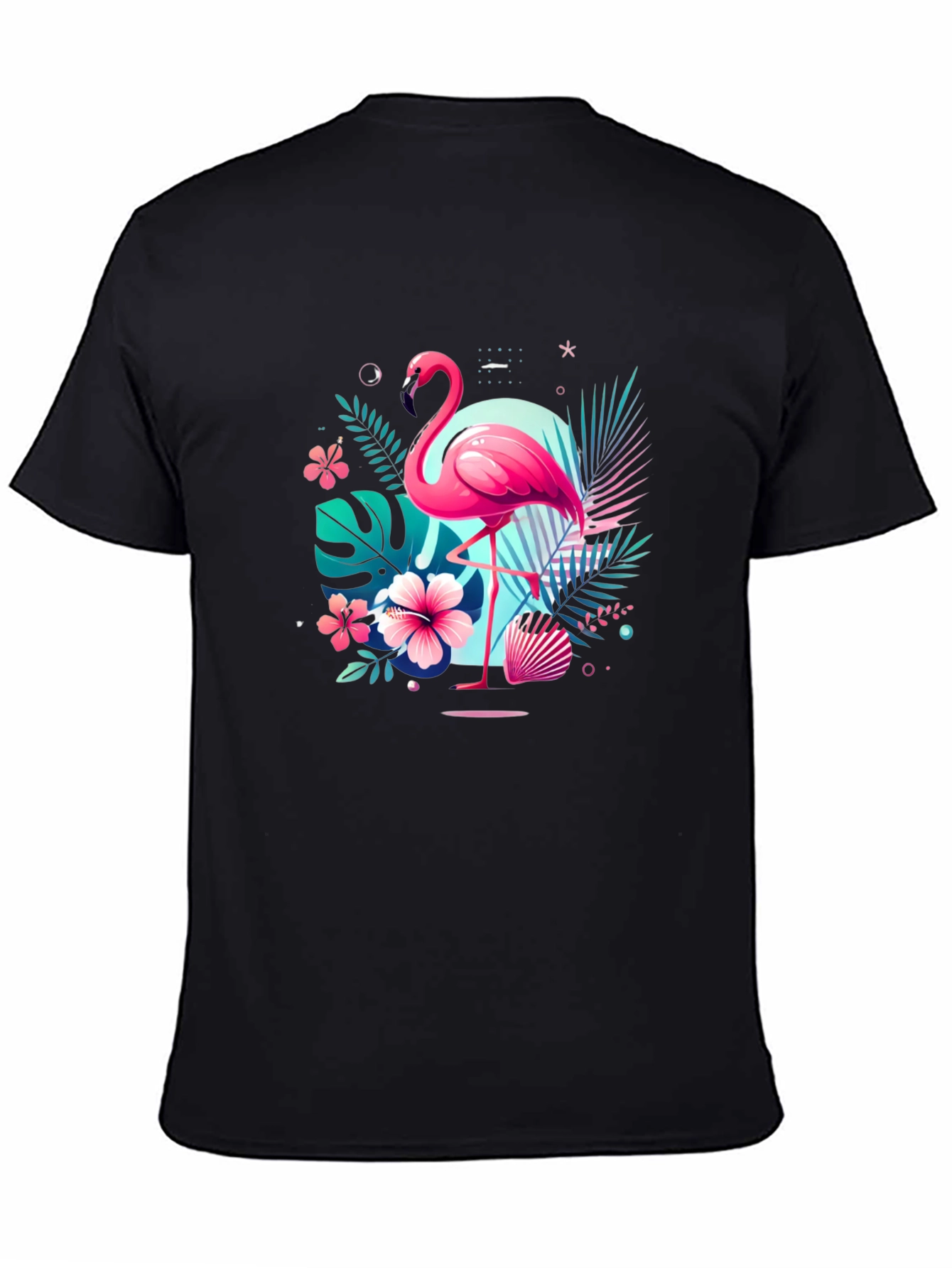 Tropical Flamingo T-Shirt - Island Vibes