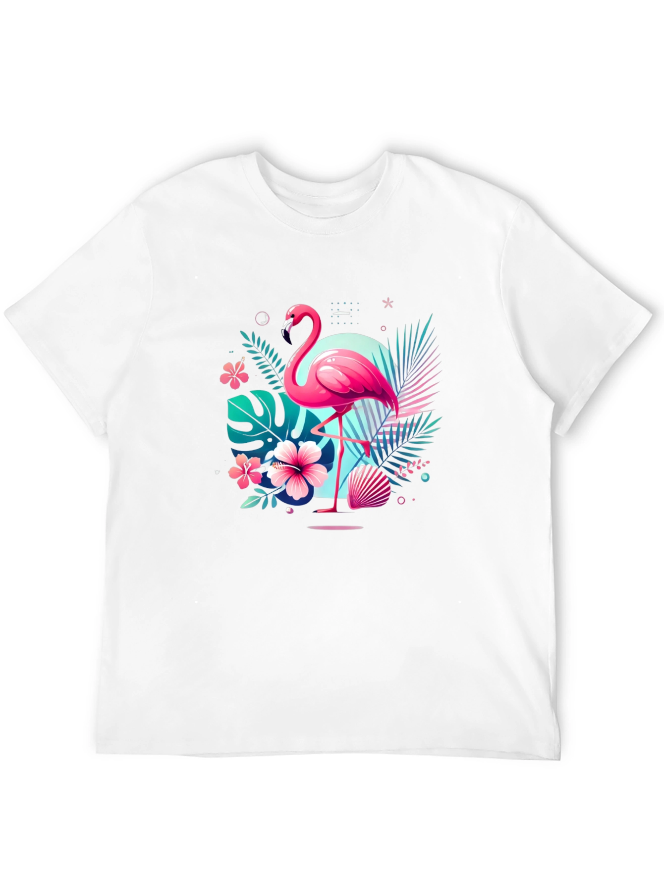 Tropical Flamingo T-Shirt - Island Vibes