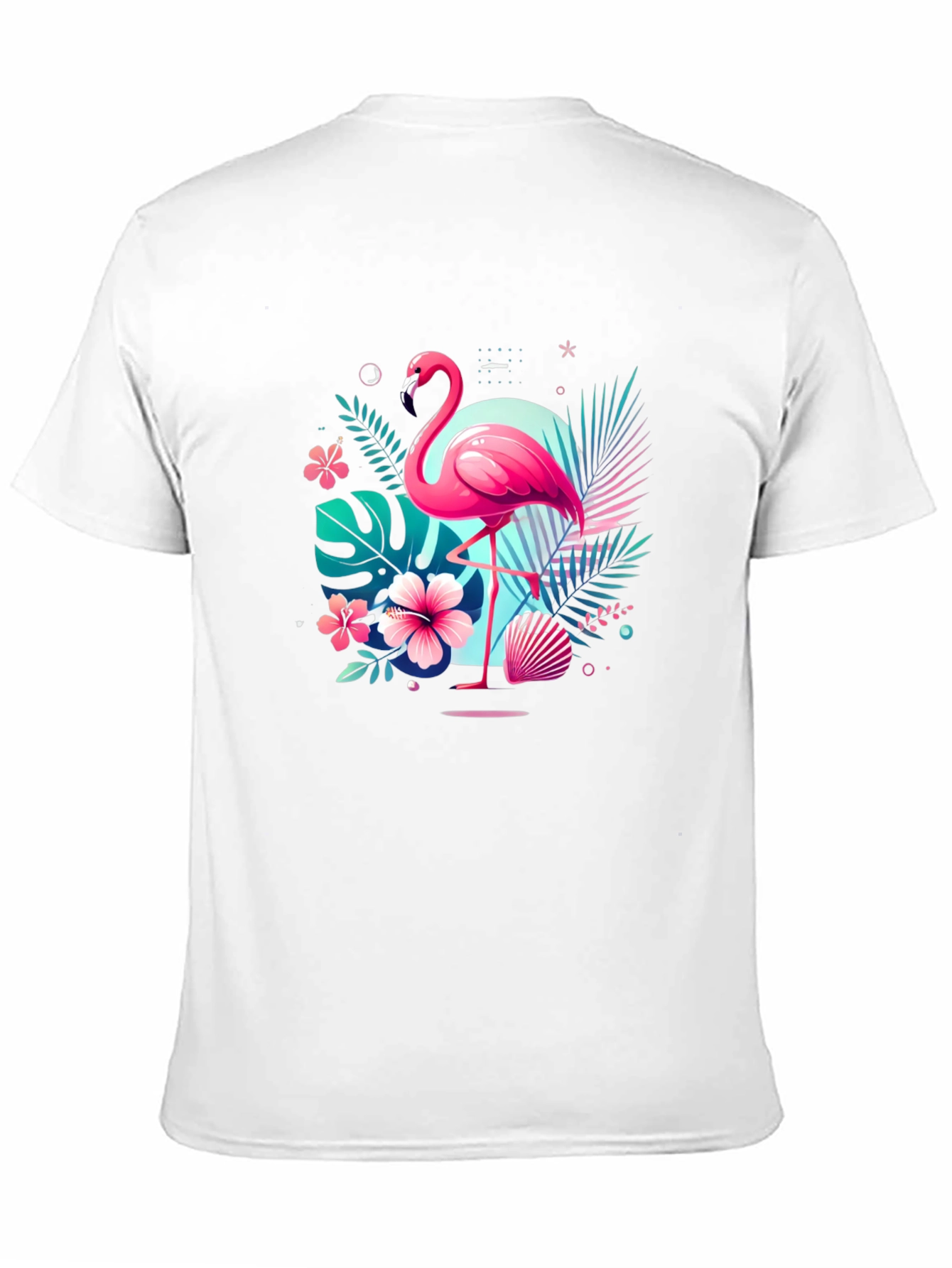 Tropical Flamingo T-Shirt - Island Vibes