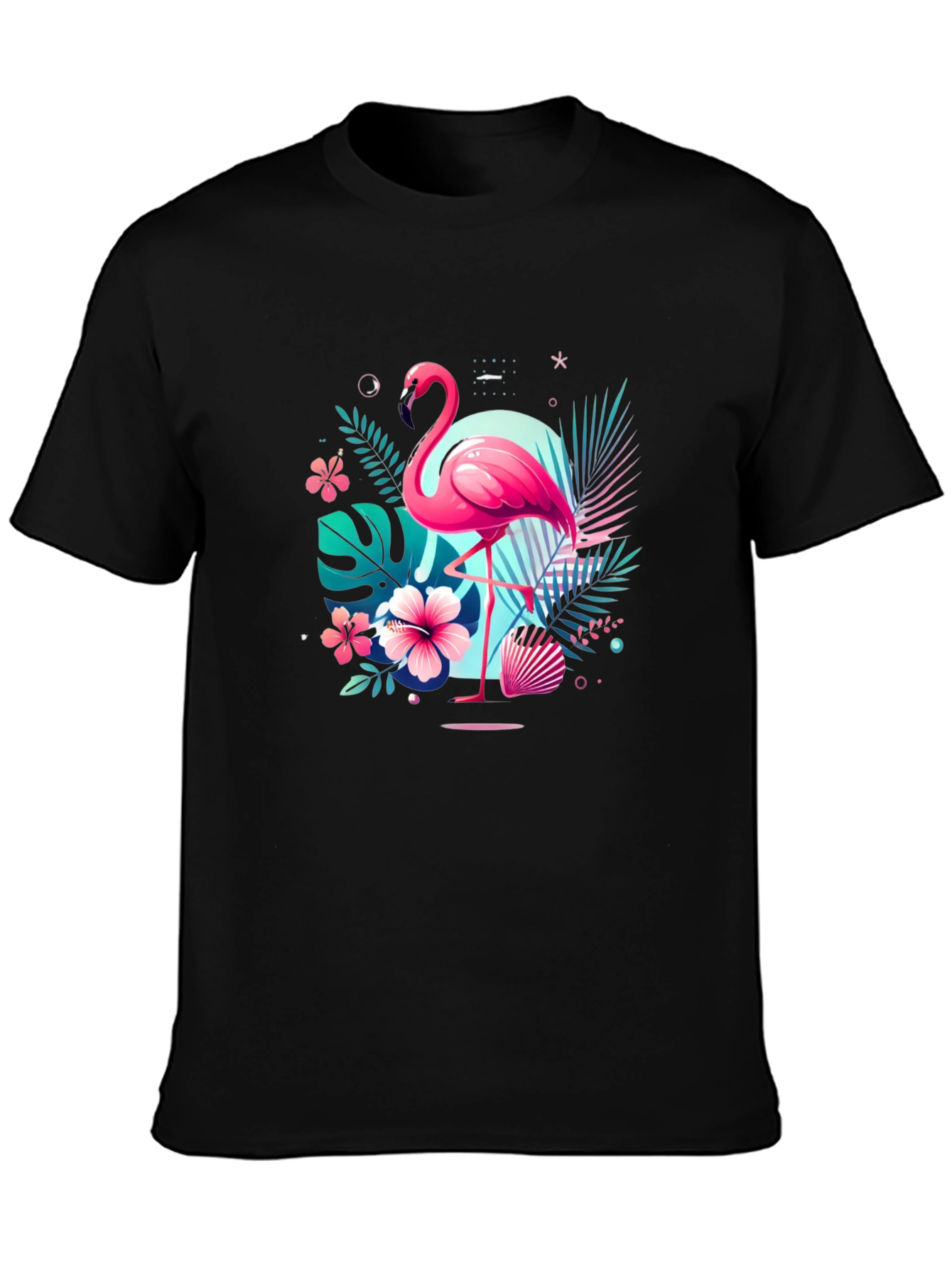 Tropical Flamingo T-Shirt - Island Vibes