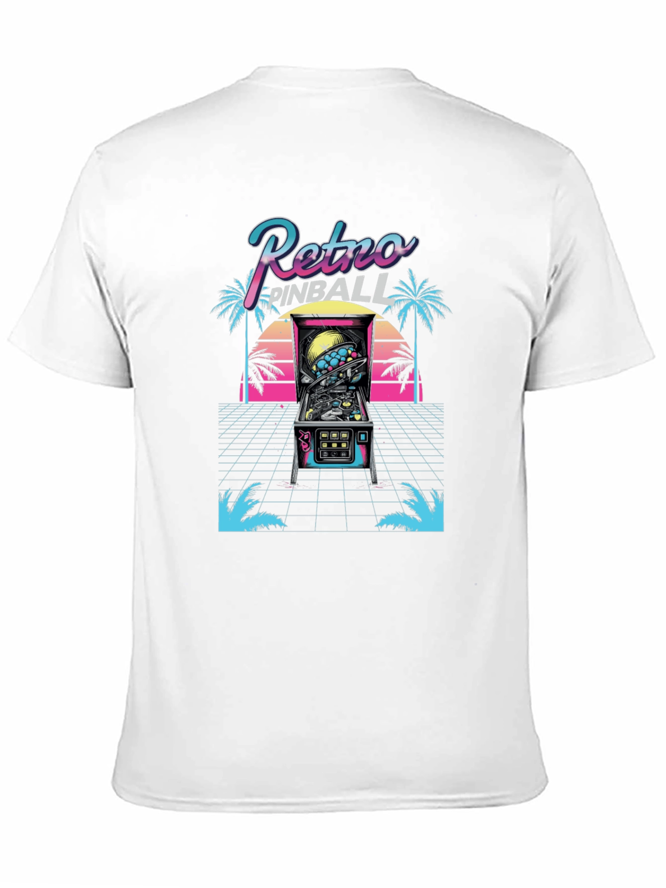 Retro Pinball T-Shirt - 80s Arcade Style