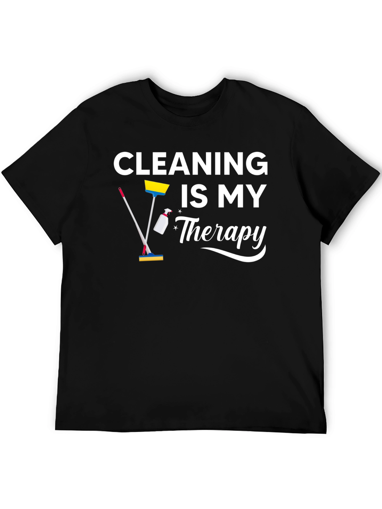 Cleaning is My Therapy Graphic Tee