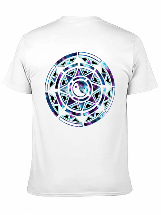 Yin Yang Galaxy Mandala Graphic T-Shirt