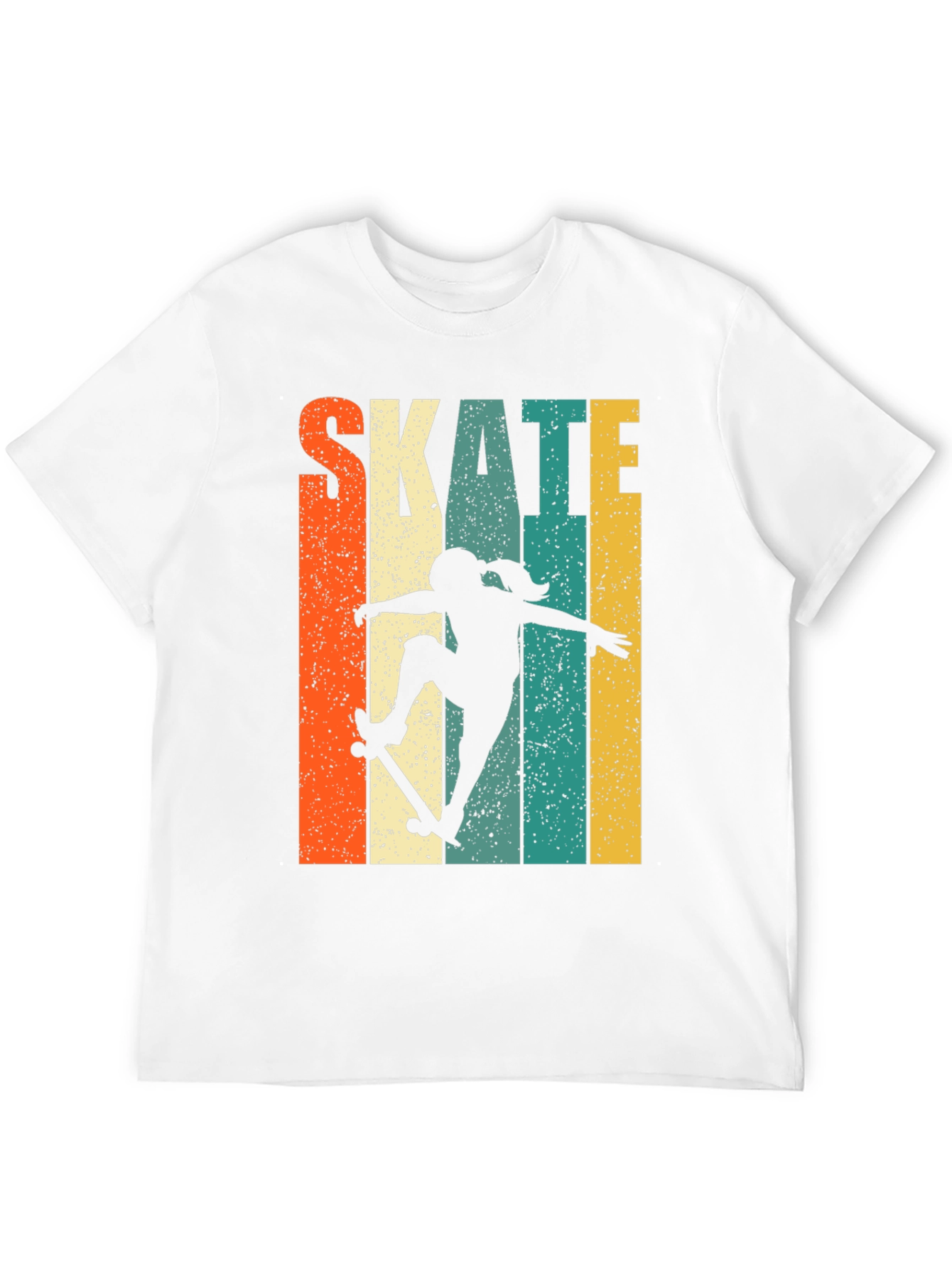 Skate Girl Retro T-Shirt - Stylish Skater Tee