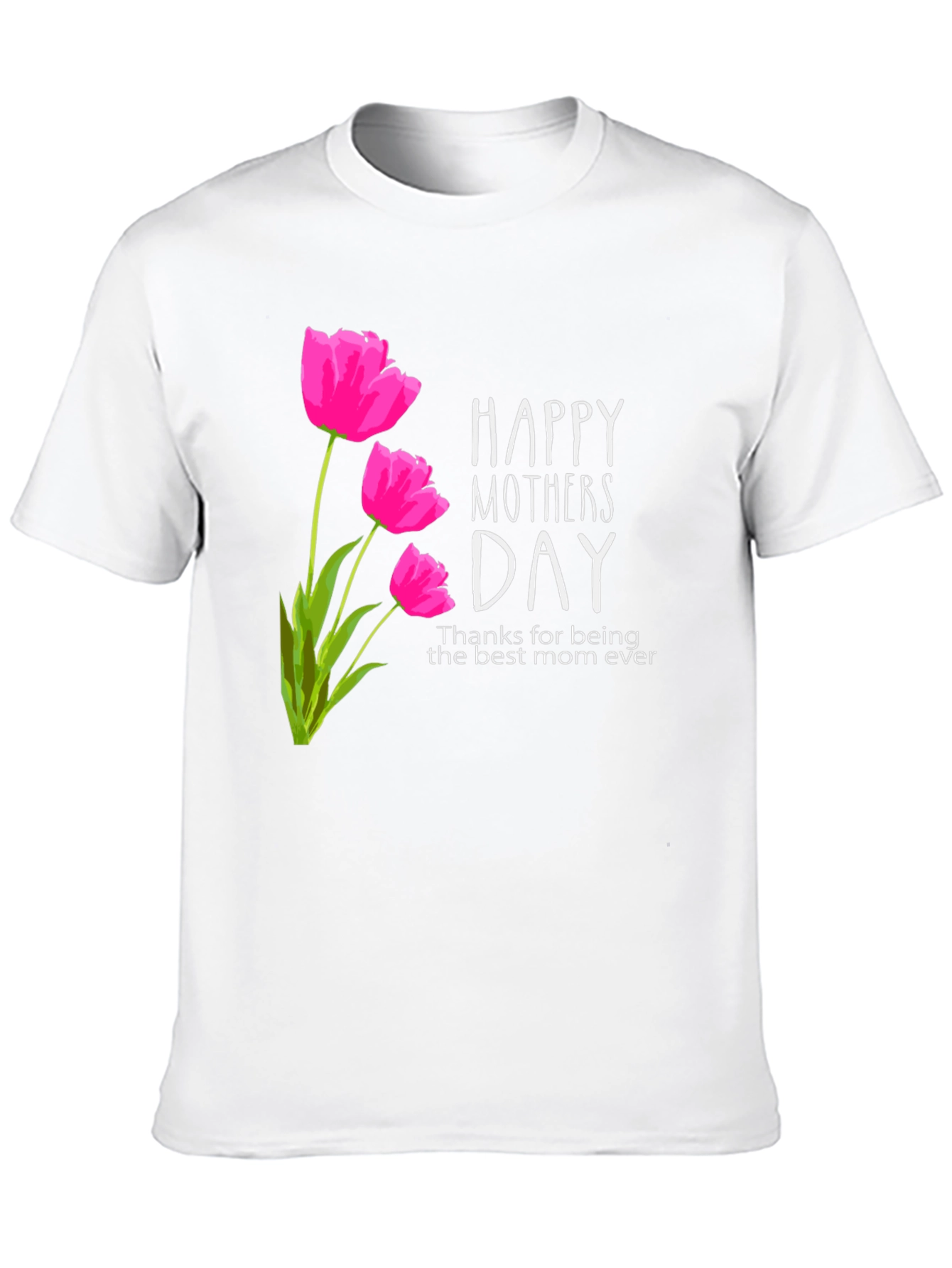 Happy Mothers Day Tulip Graphic T-Shirt