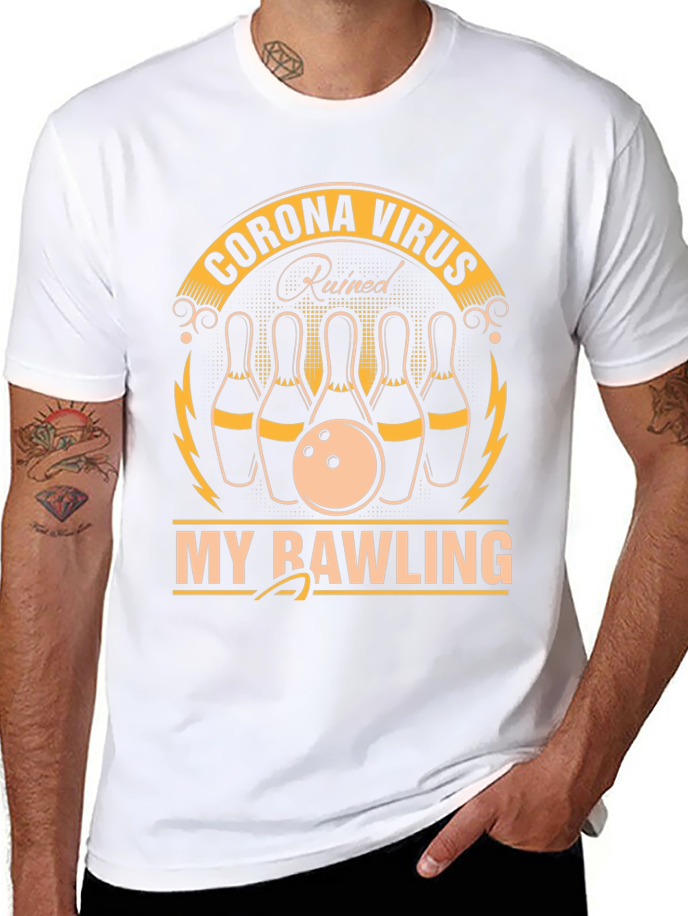 Corona Virus Ruined My Bowling T-Shirt