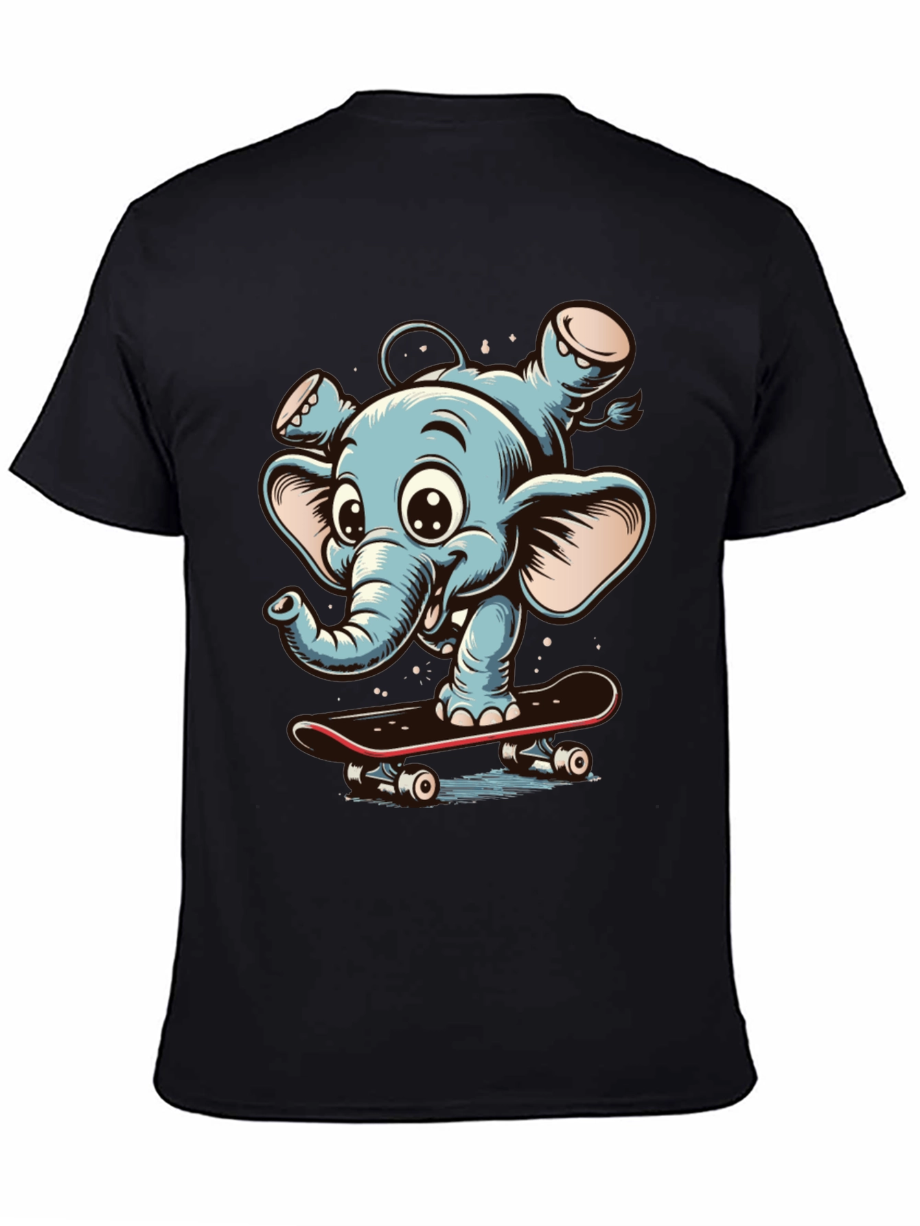 Elephant Skateboard Graphic Tee