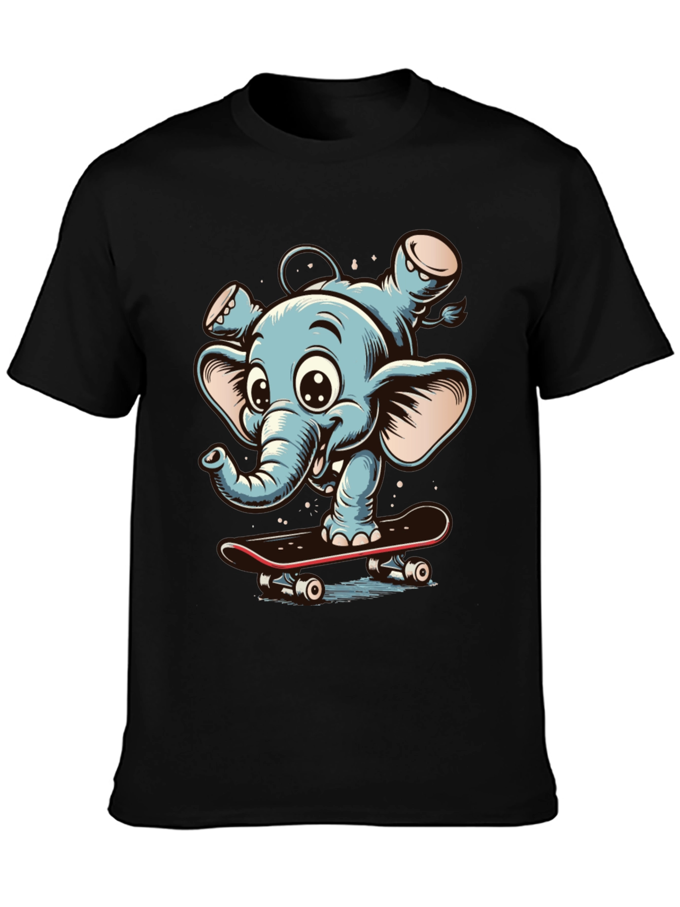 Elephant Skateboard Graphic Tee