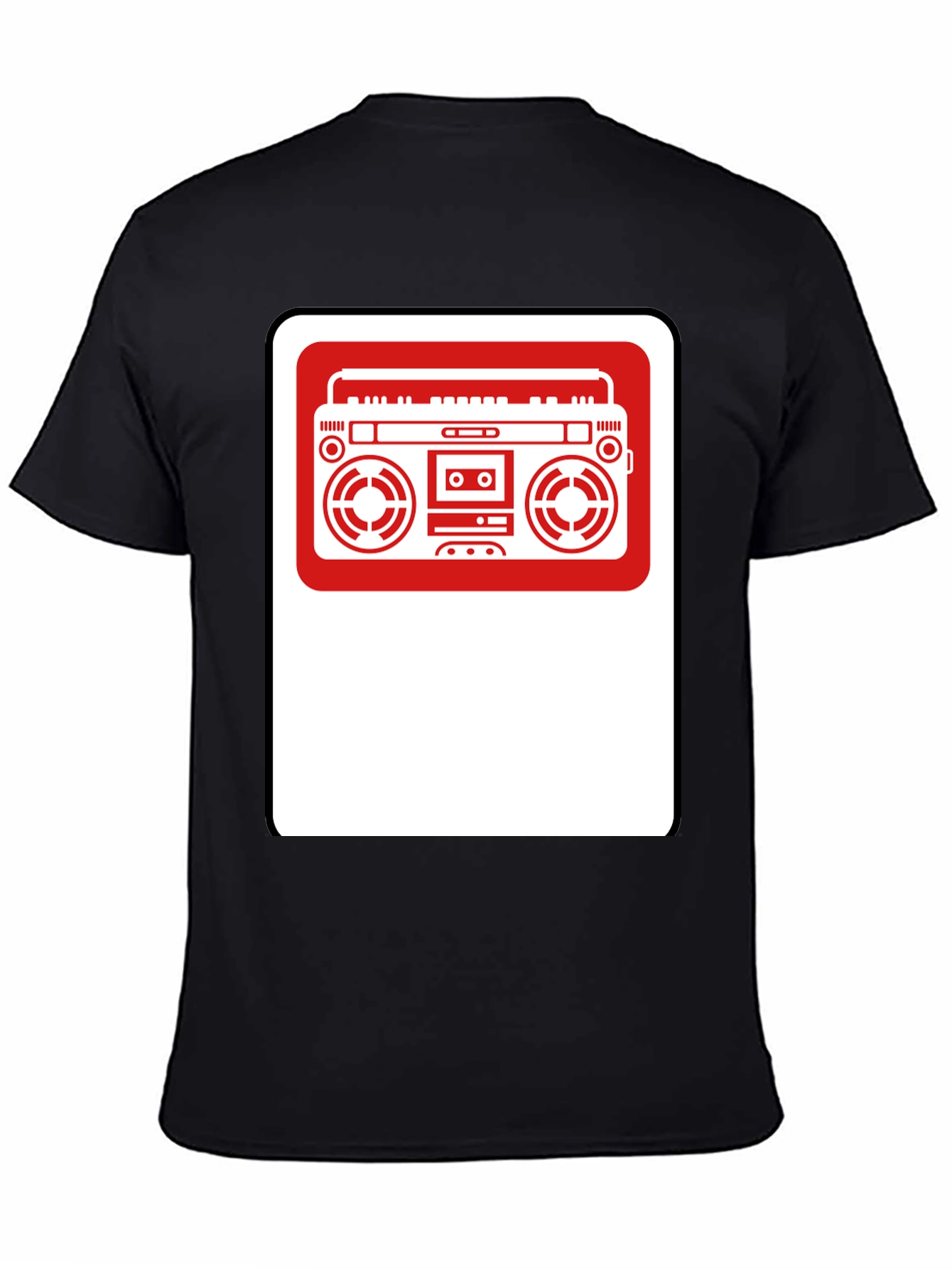 Retro Boombox Graphic T-Shirt - Classic Style