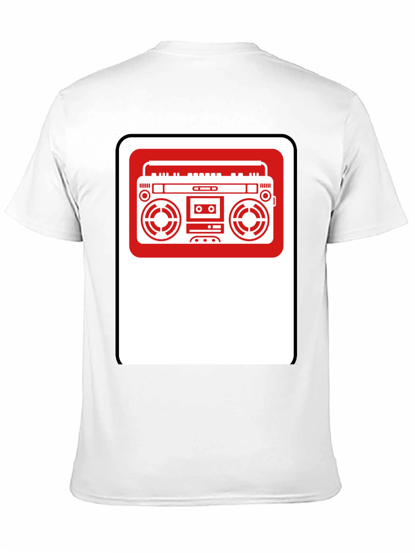 Retro Boombox Graphic T-Shirt - Classic Style