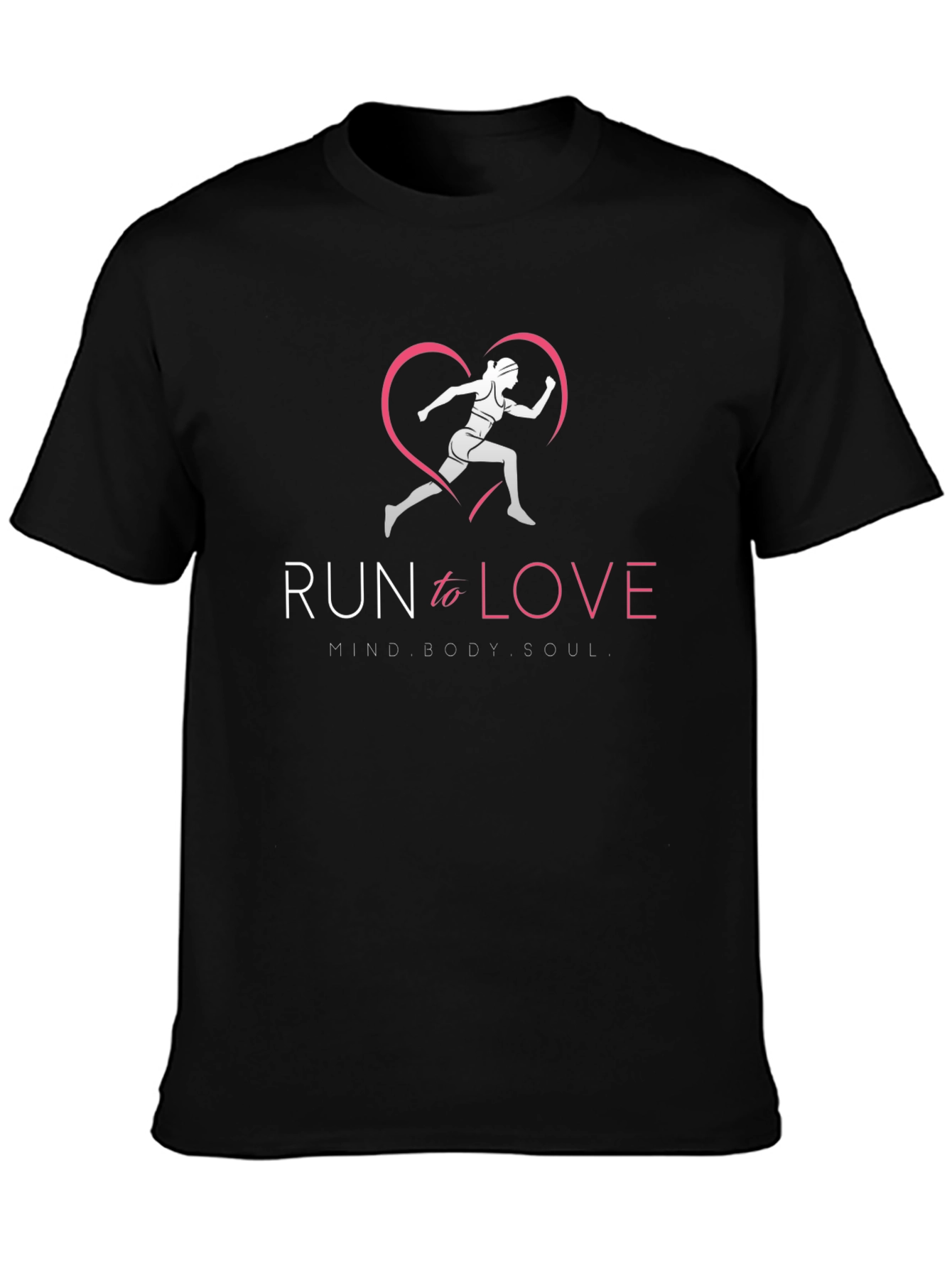 Run to Love Graphic Tee - Mind Body Soul