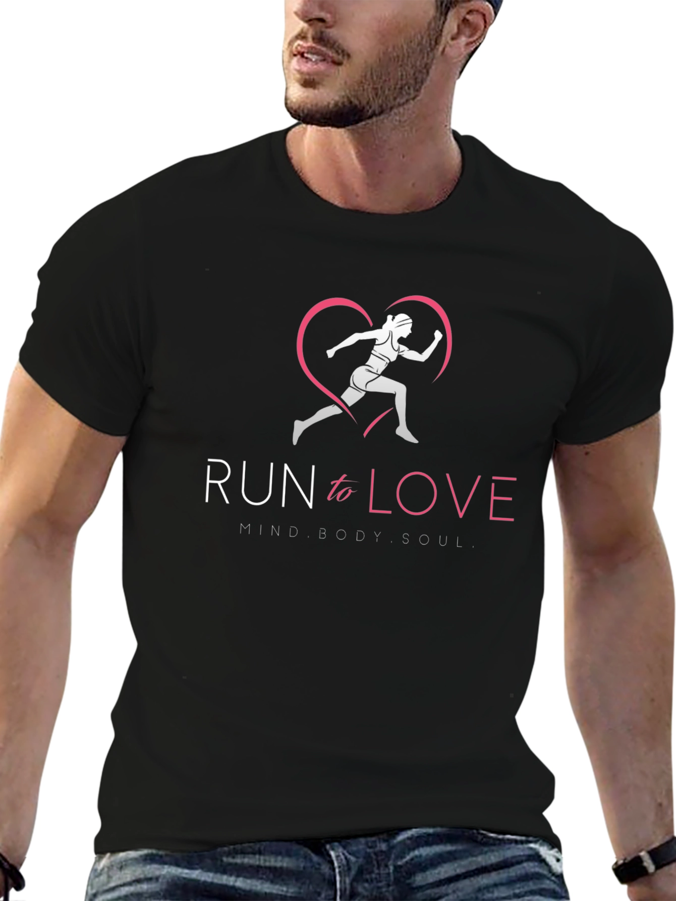 Run to Love Graphic Tee - Mind Body Soul