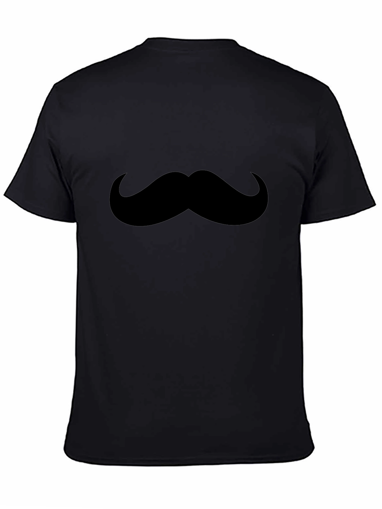 Mustache Graphic Tee - Mens Black T-Shirt