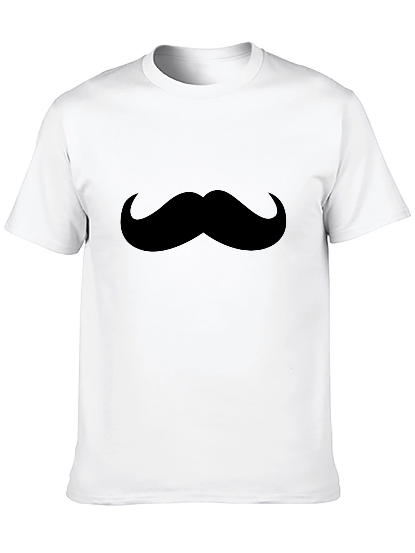 Mustache Graphic Tee - Mens Black T-Shirt