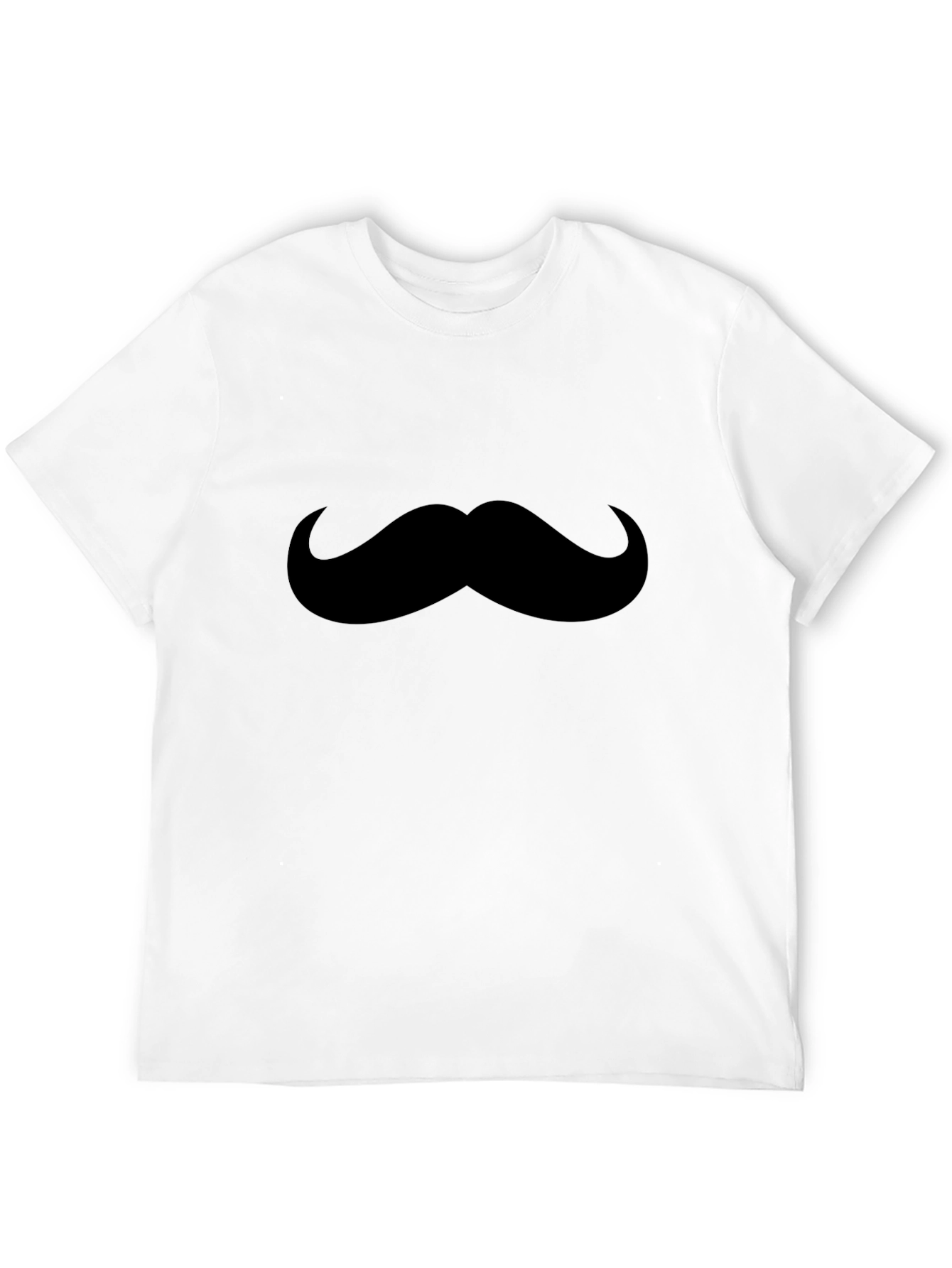 Mustache Graphic Tee - Mens Black T-Shirt