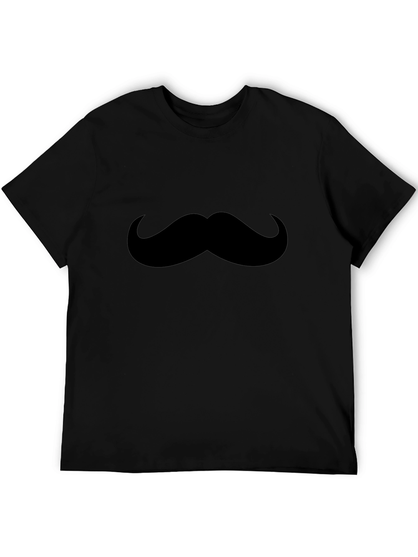 Mustache Graphic Tee - Mens Black T-Shirt