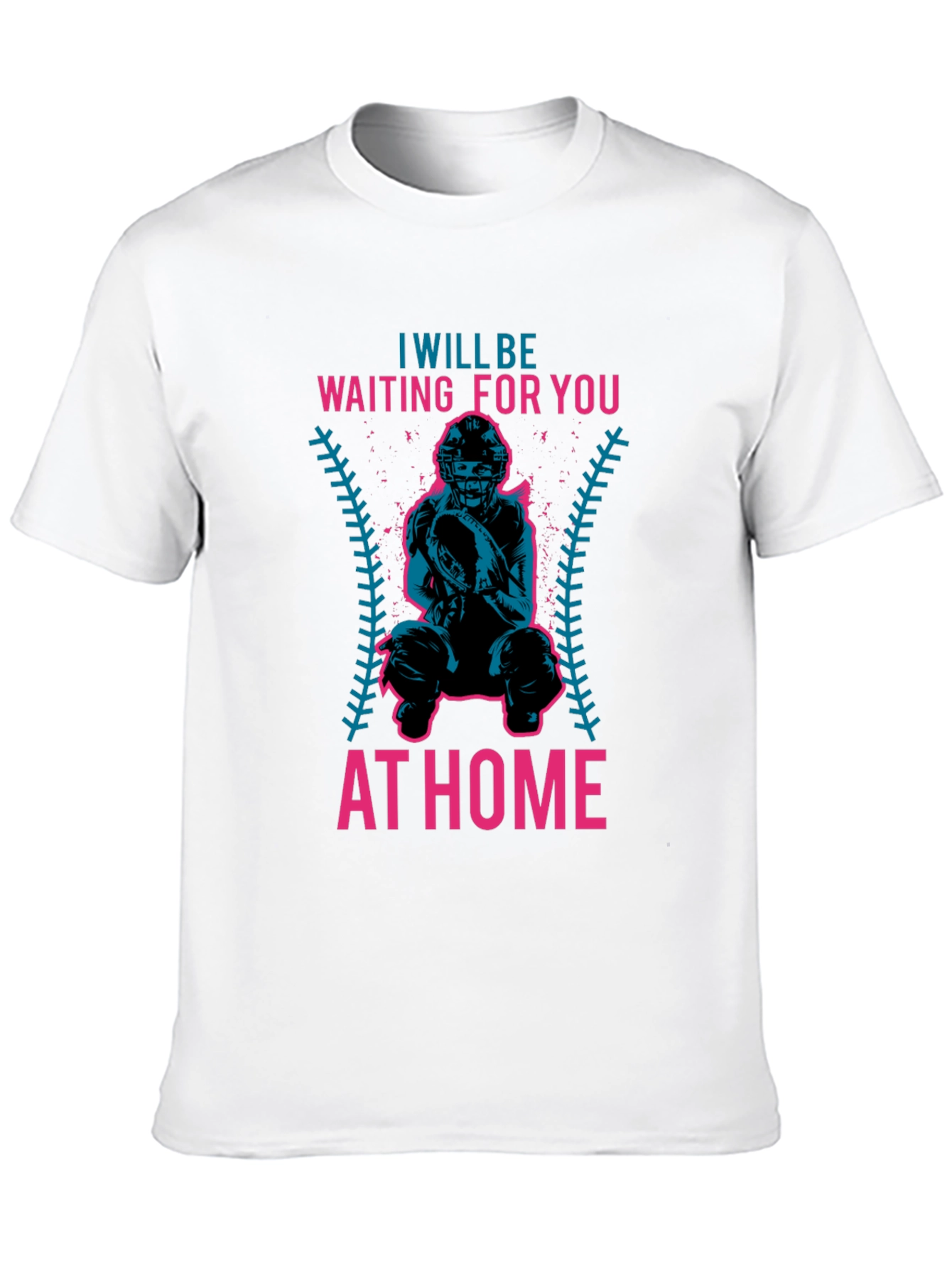 Waiting For You At Home Baseball T-Shirt
