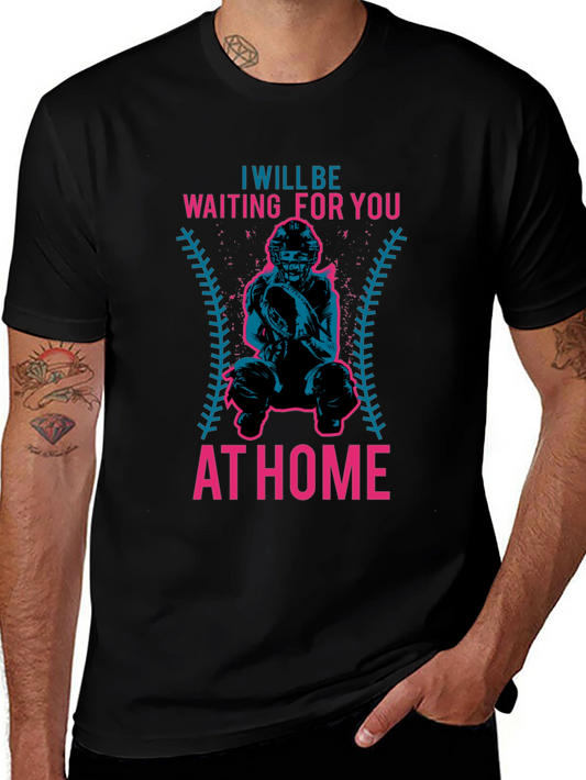 Waiting For You At Home Baseball T-Shirt