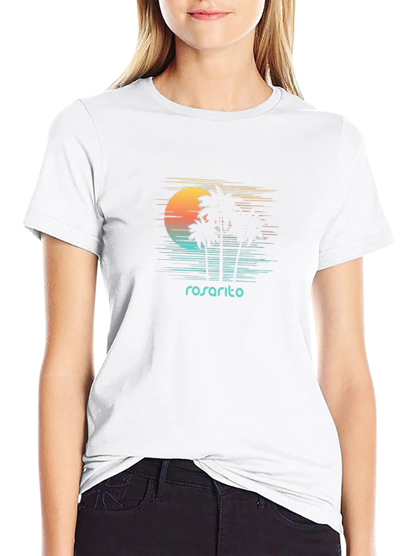 Rosarito Palm Sunset Graphic Tee