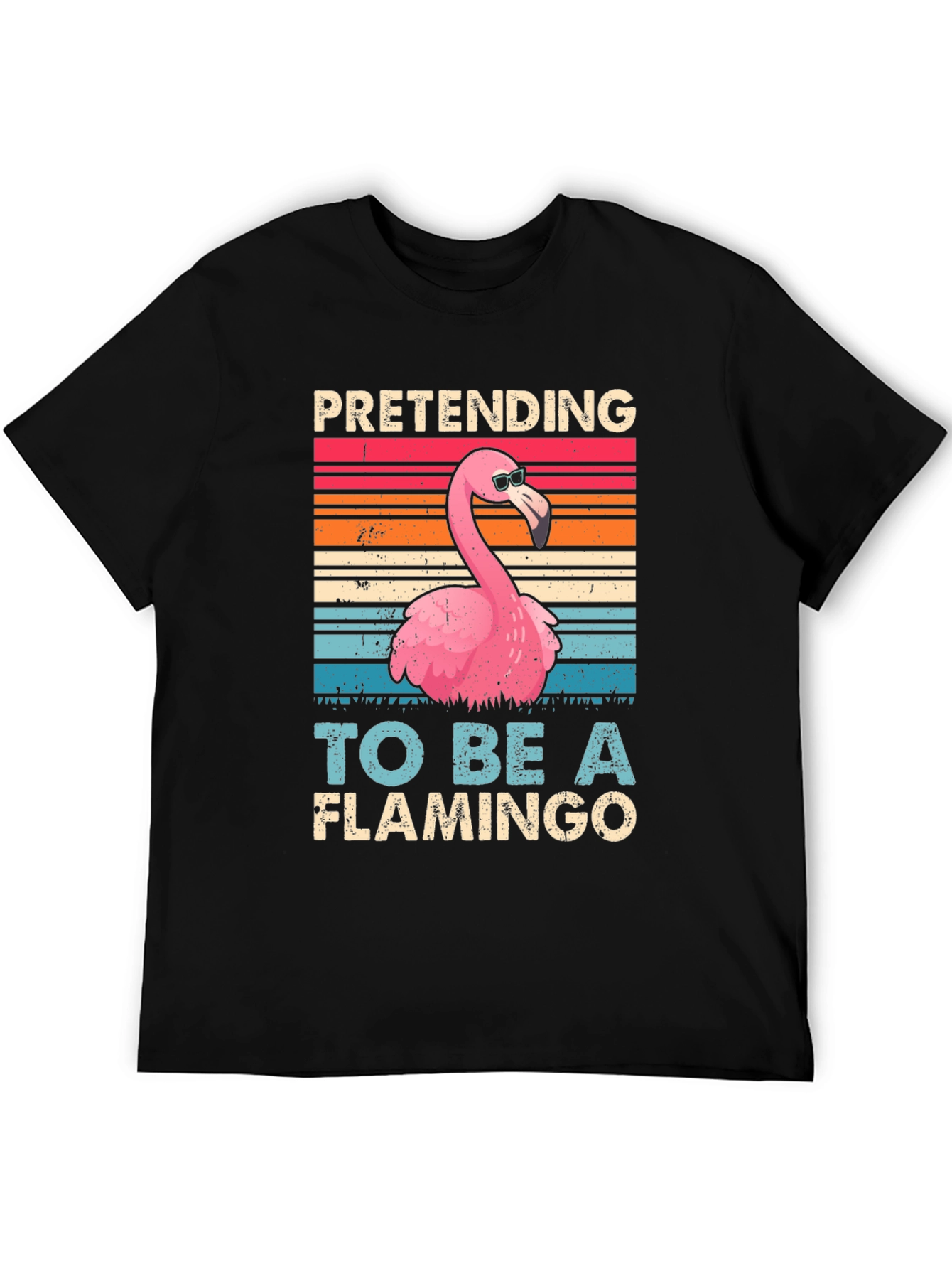 Funny Flamingo T-Shirt - Pretending to be a Flamingo