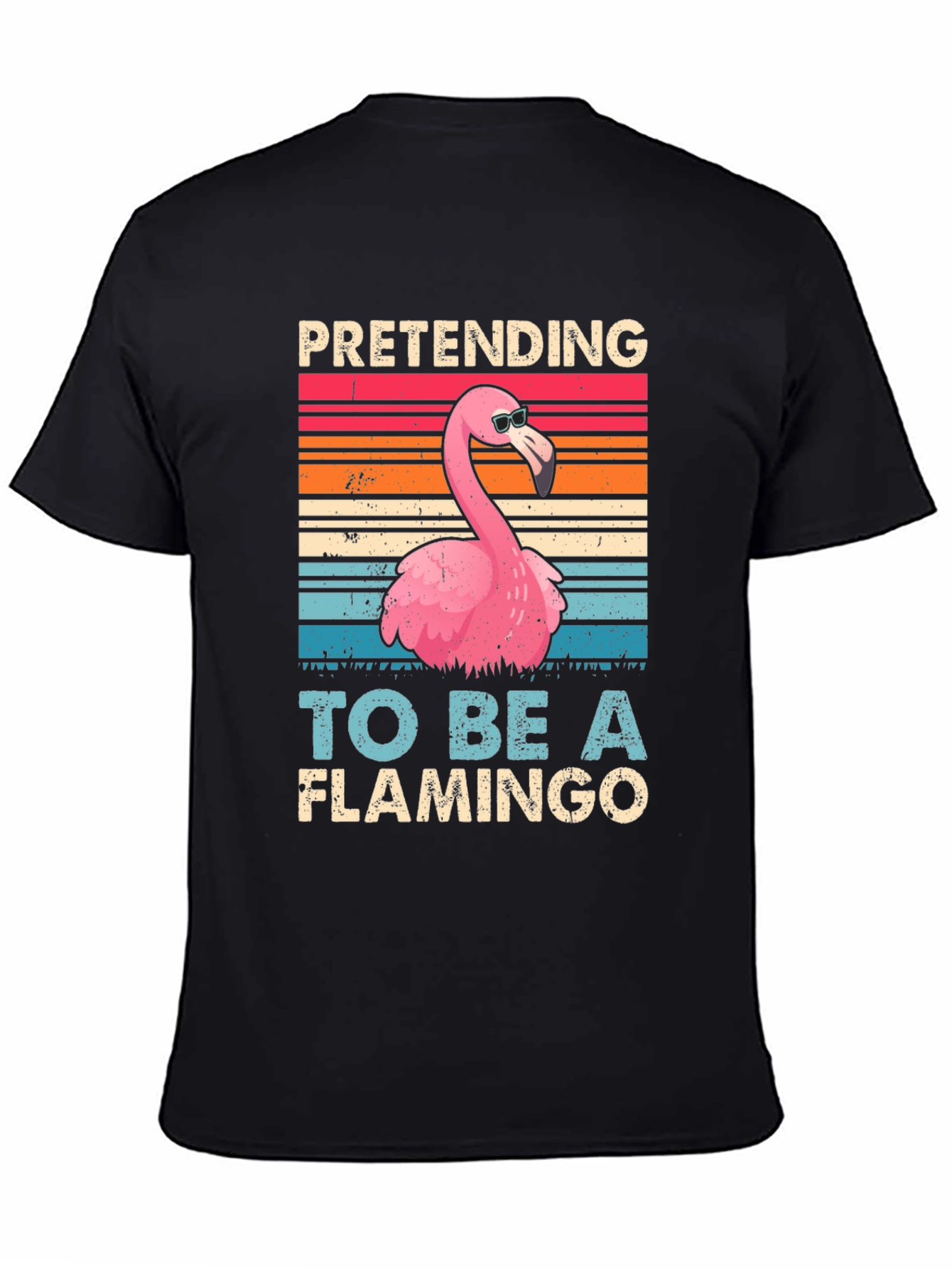 Funny Flamingo T-Shirt - Pretending to be a Flamingo