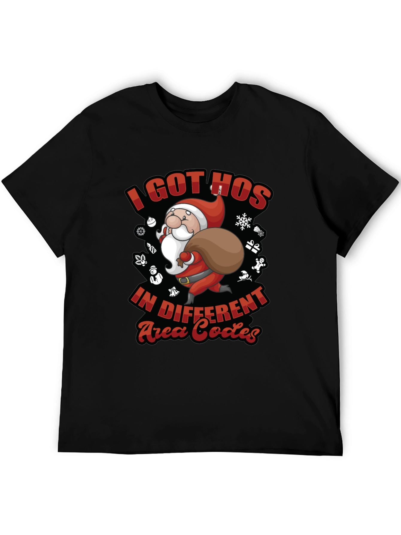 Funny Christmas Santa I Got Hos T-Shirt