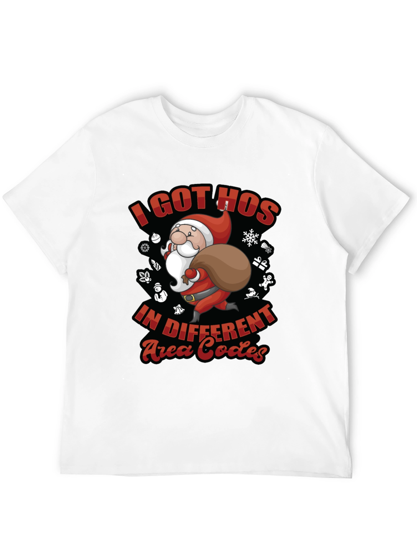 Funny Christmas Santa I Got Hos T-Shirt