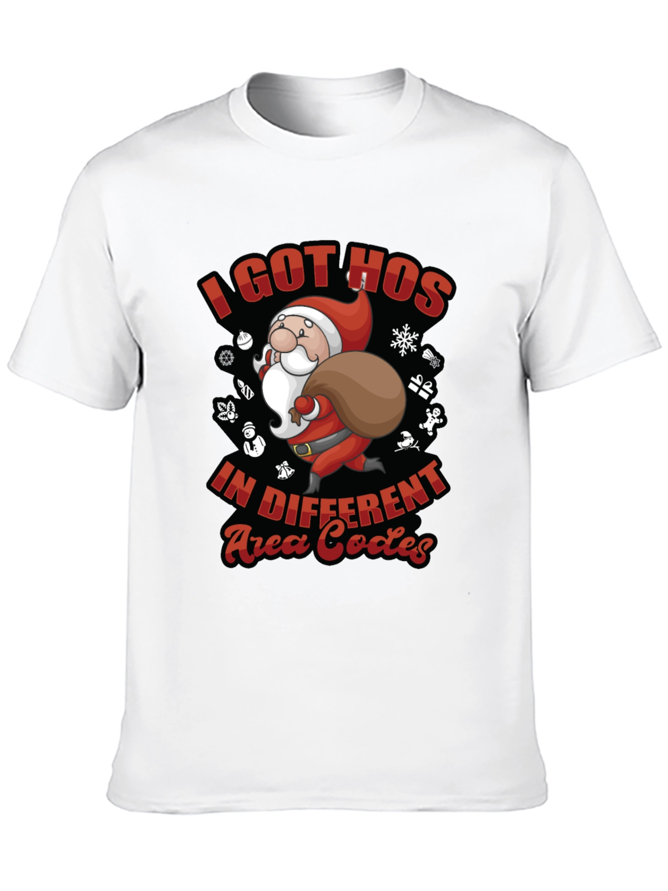 Funny Christmas Santa I Got Hos T-Shirt