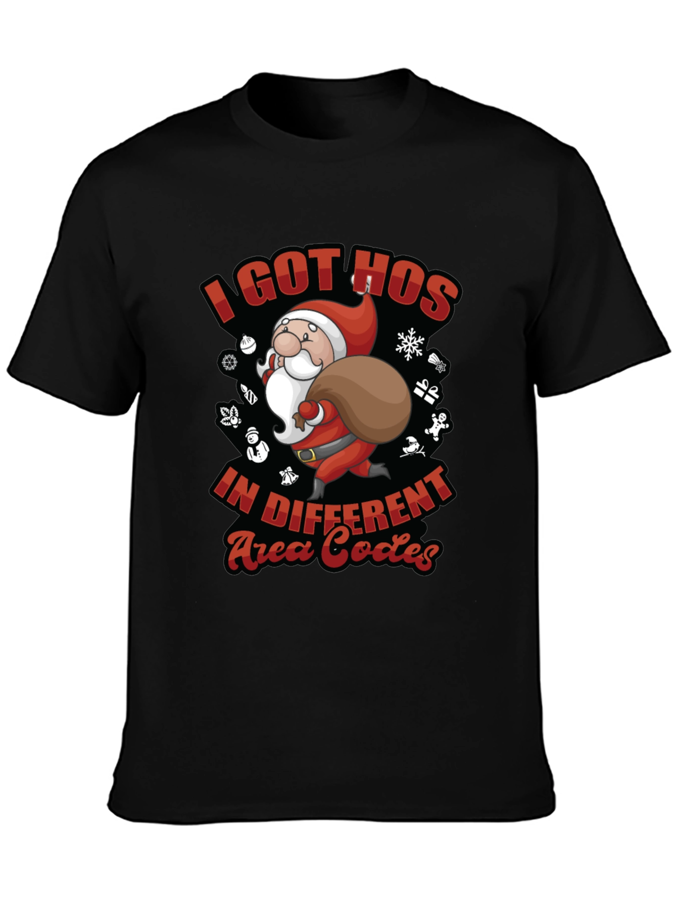 Funny Christmas Santa I Got Hos T-Shirt