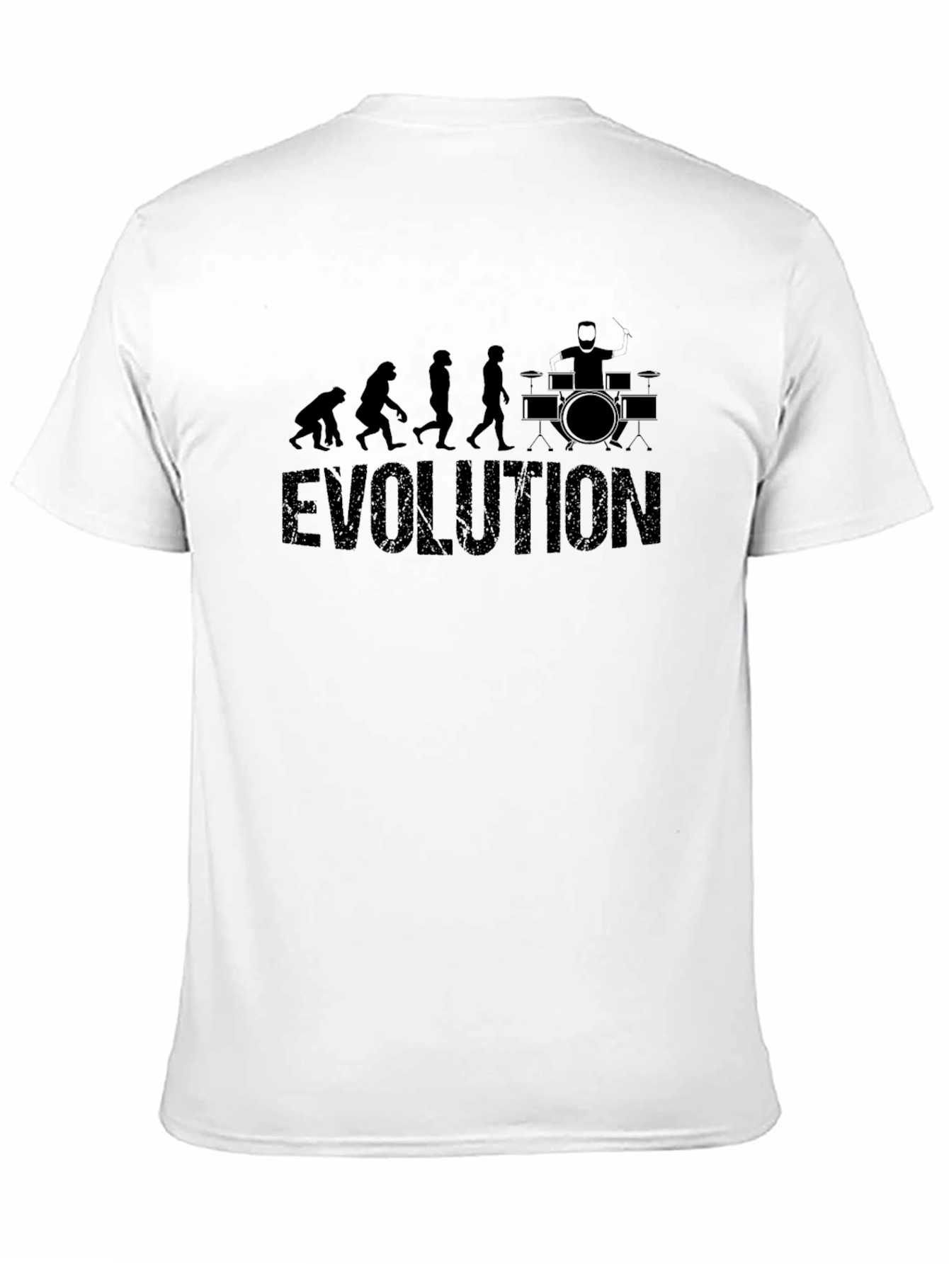 Evolution of Drummer Black T-Shirt