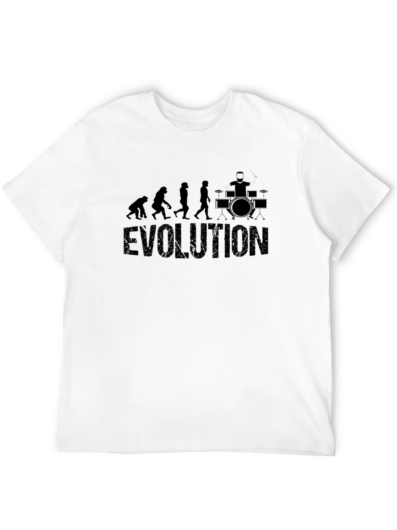 Evolution of Drummer Black T-Shirt