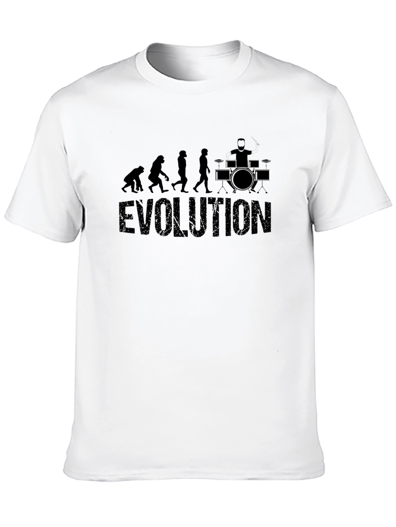 Evolution of Drummer Black T-Shirt