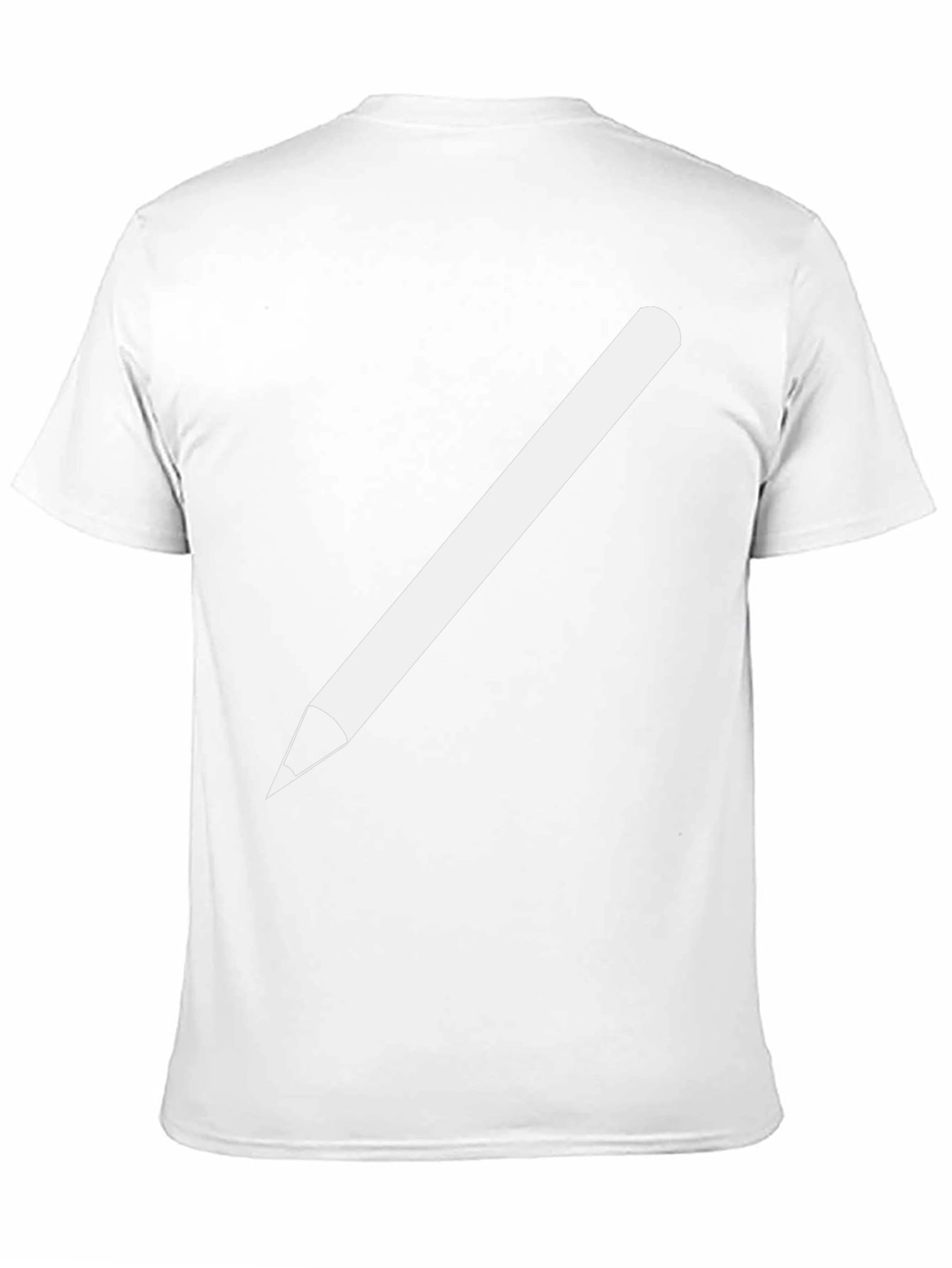 Pencil Graphic Tee - Black Cotton Casual Shirt