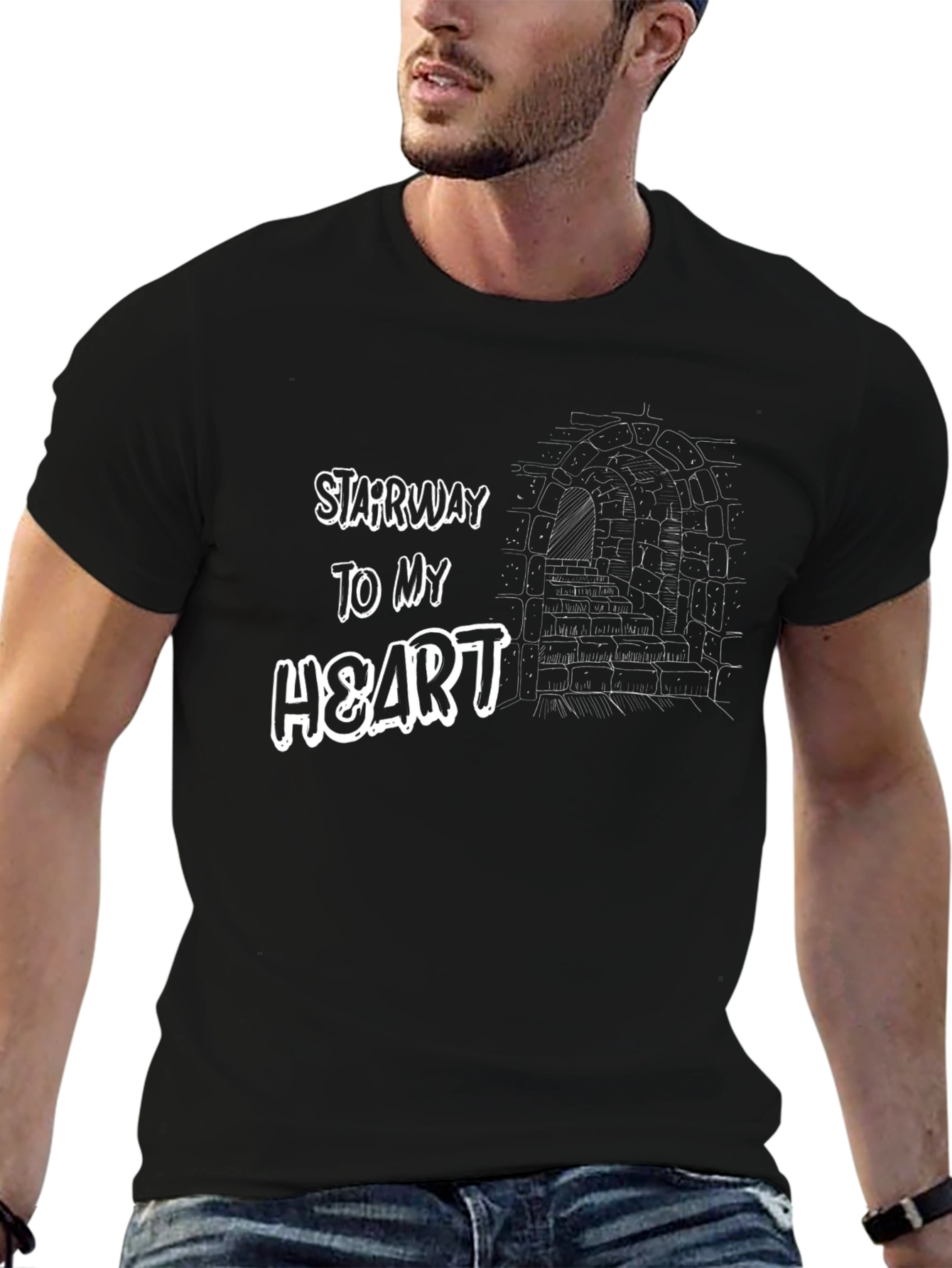 Stairway to My Heart Graphic Tee - Unique Design
