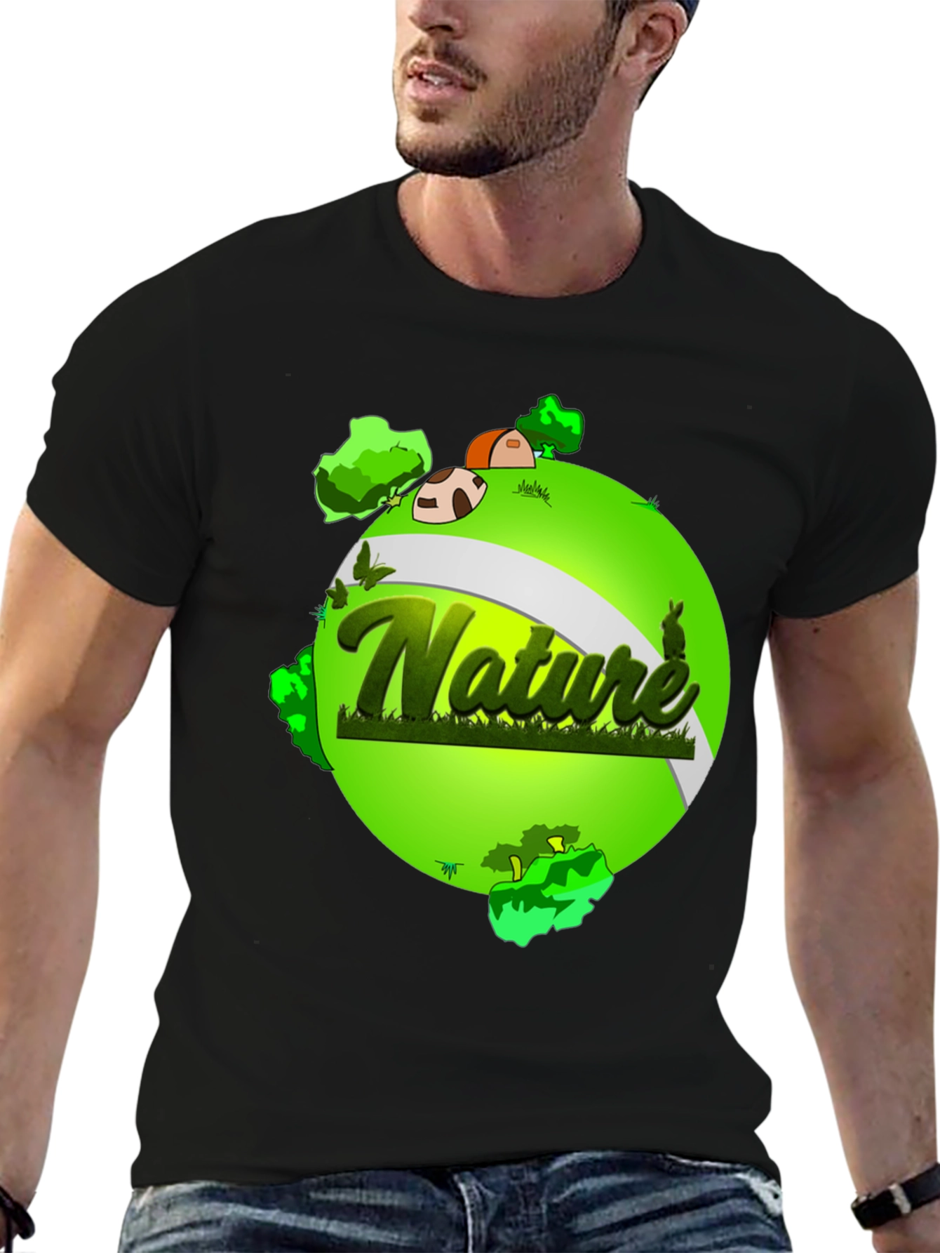 Nature Graphic T-Shirt - Earth Design