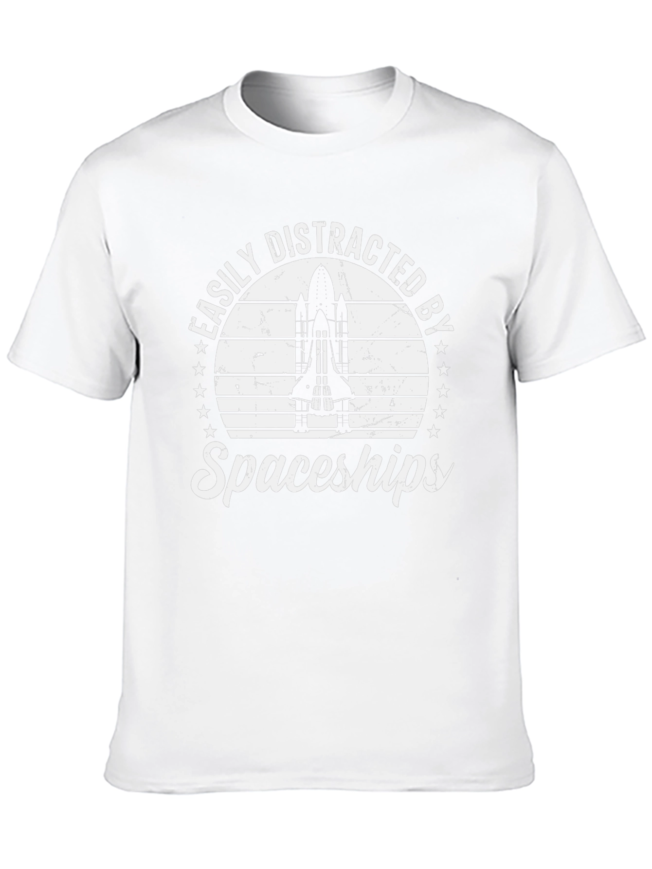 Easily Distracted by Spaceships Graphic Tee